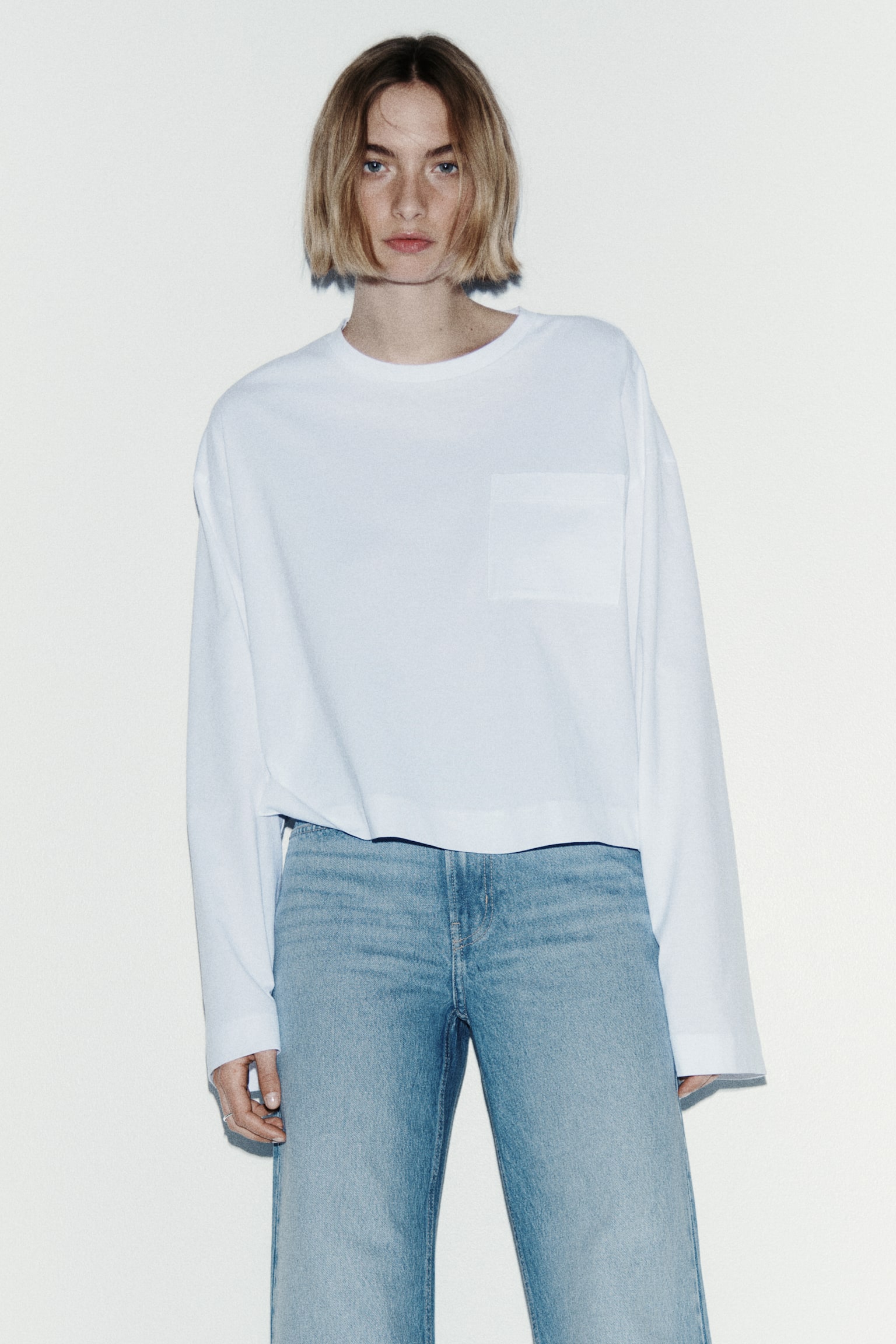 Wide High Waist Jeans - Helles Denimblau/Schwarz/Weiß/Dunkles Denimblau/Denimblau/Ausgewaschenes Schwarz/Denimgrau/Denimblau/Denimblau/Marineblaues Denim/Dunkles Denimblau/Dunkles Denimblau/Helles Denimblau/Dunkelgrau - 6