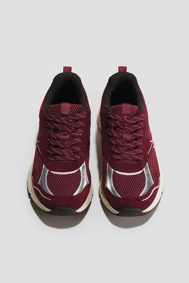 Trainers - Dunkelrot/Hellbeige - 1