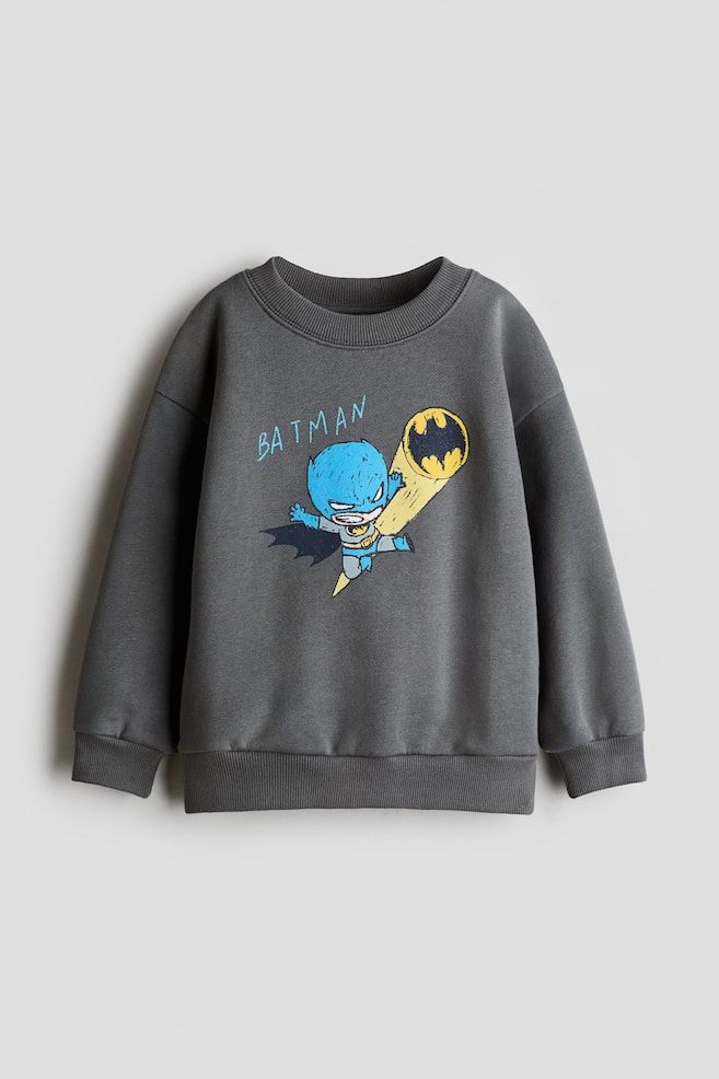 Bluză din molton flaușat la interior cu imprimeu - Gri-închis/Batman/Verde/Mickey Mouse/Albastru-închis/Mickey Mouse/Albastru-deschis/Mickey Mouse/Bleumarin/Snoopy/Fildeșiu/Povestea jucăriilor/Albastru-deschis/The Hulk/Galben-deschis/Mașini - 1