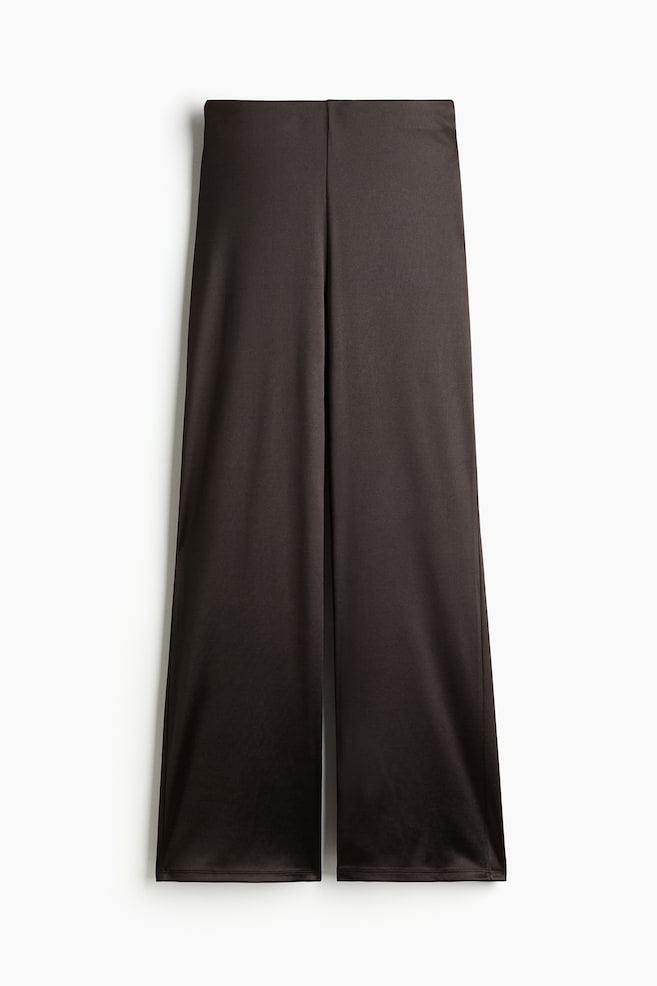 Pantalón recto de punto - Negro/Gris oscuro/Brillante/Negro/Brillante/Negro/Strass - 1