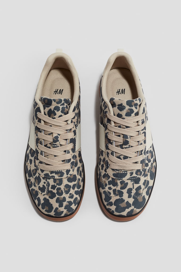 Sneaker Beige/Leopardenprint Kids H&M AT