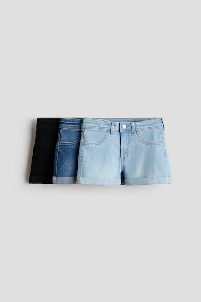 デニムショートパンツ 3枚セット