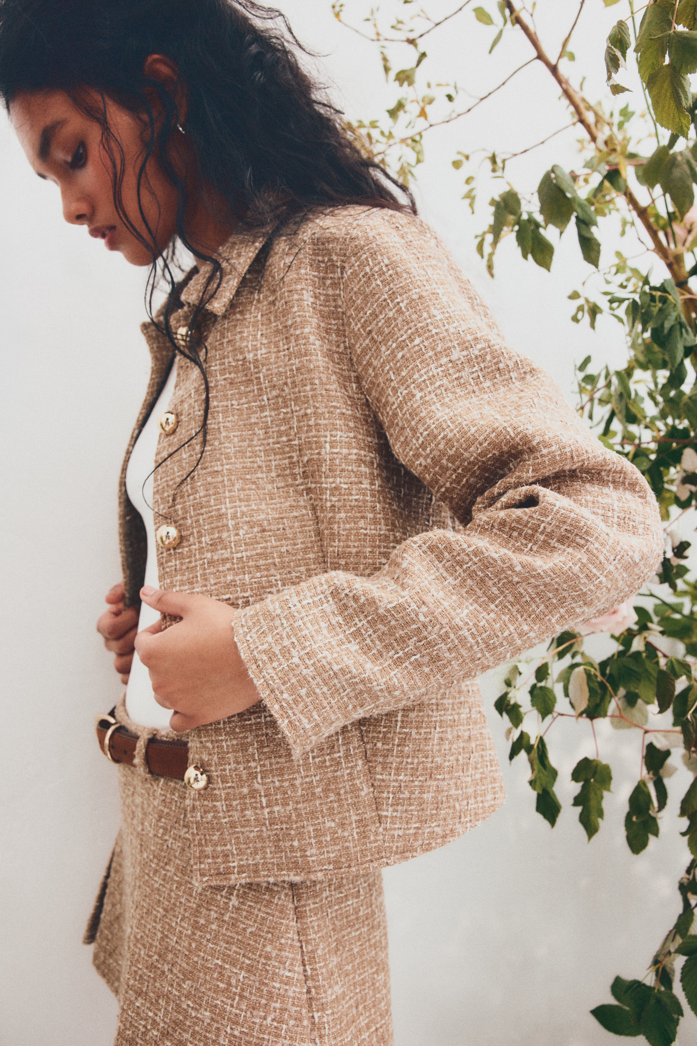 テクスチャードジャケット - ベージュ - レディース | H&M JP