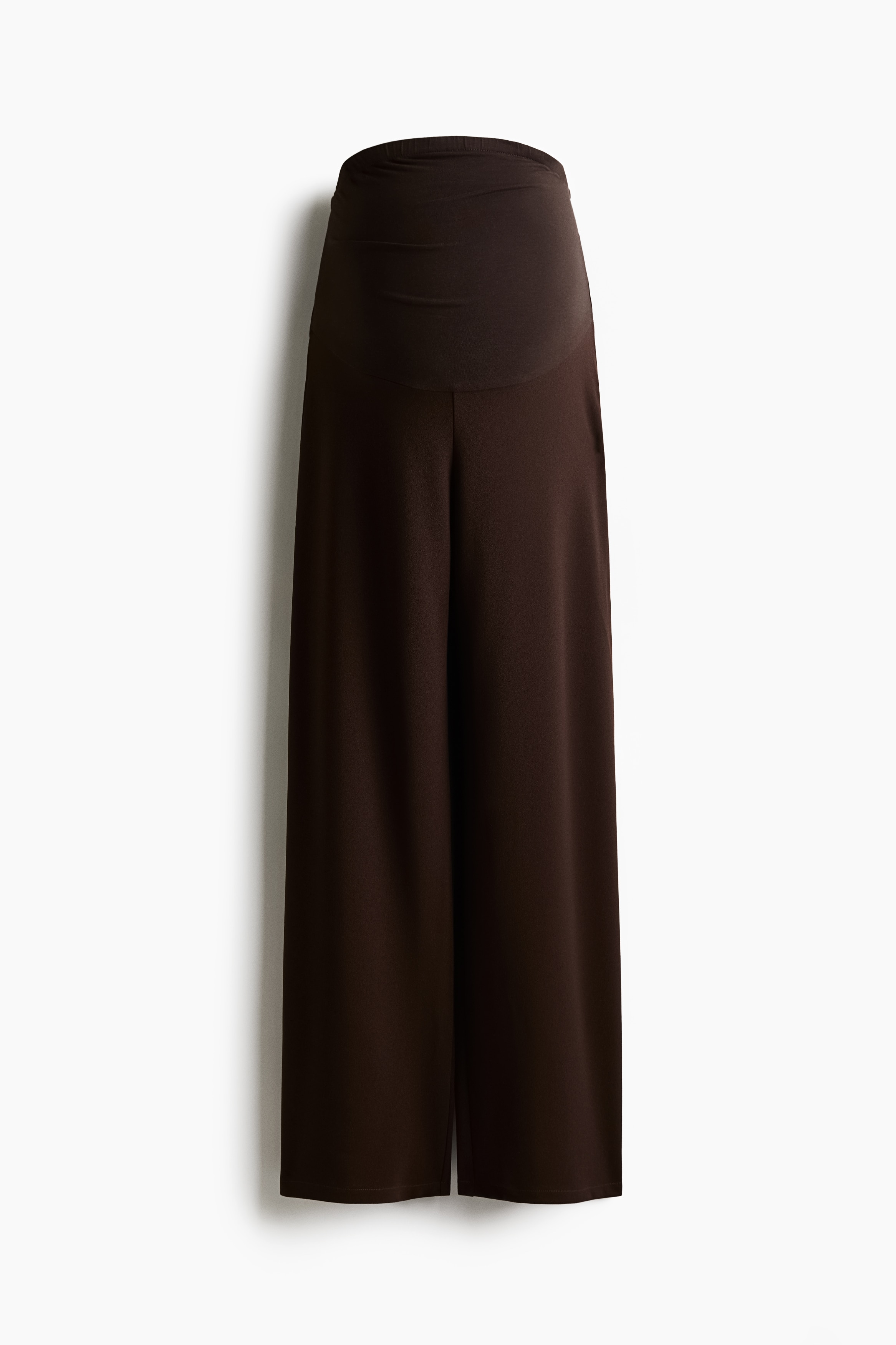 MAMA Wide-leg Pants - Dark brown - Ladies | H&M US