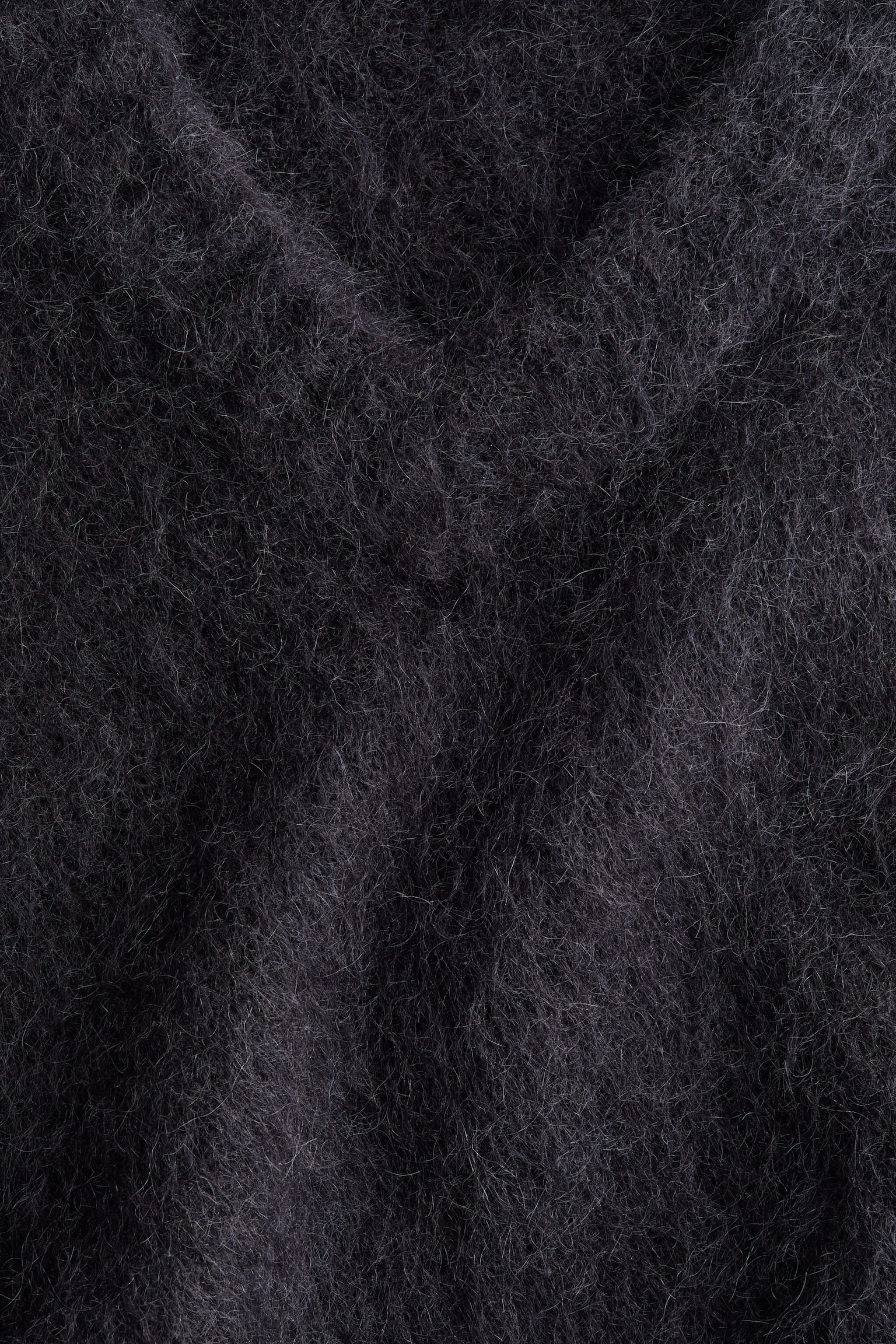 Bezrękawnik z domieszką moheru - Ciemnoszary/Kremowy - 2