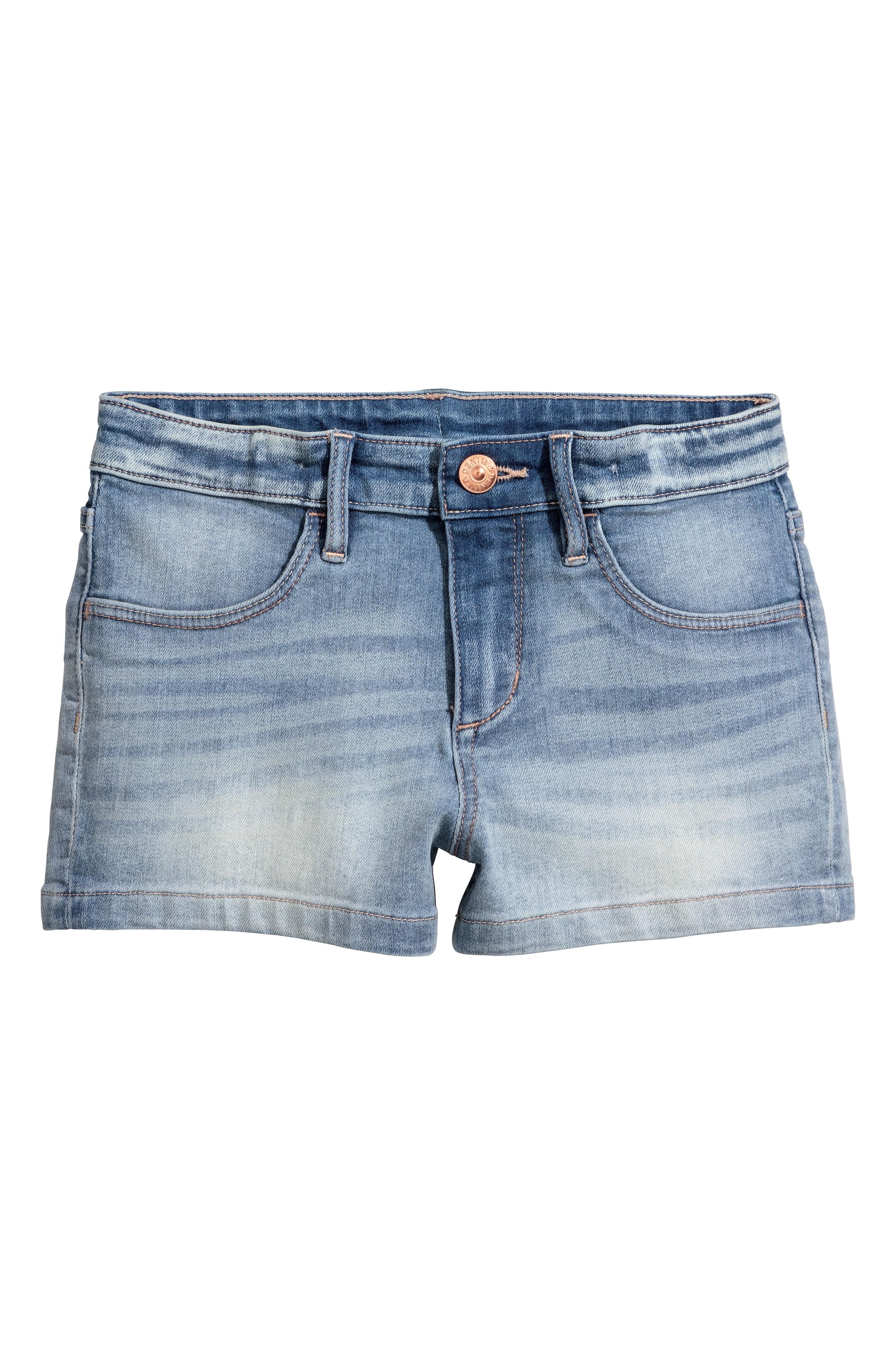 View larger image: Denim shorts - Light denim blue - Kids | H&M GB 1