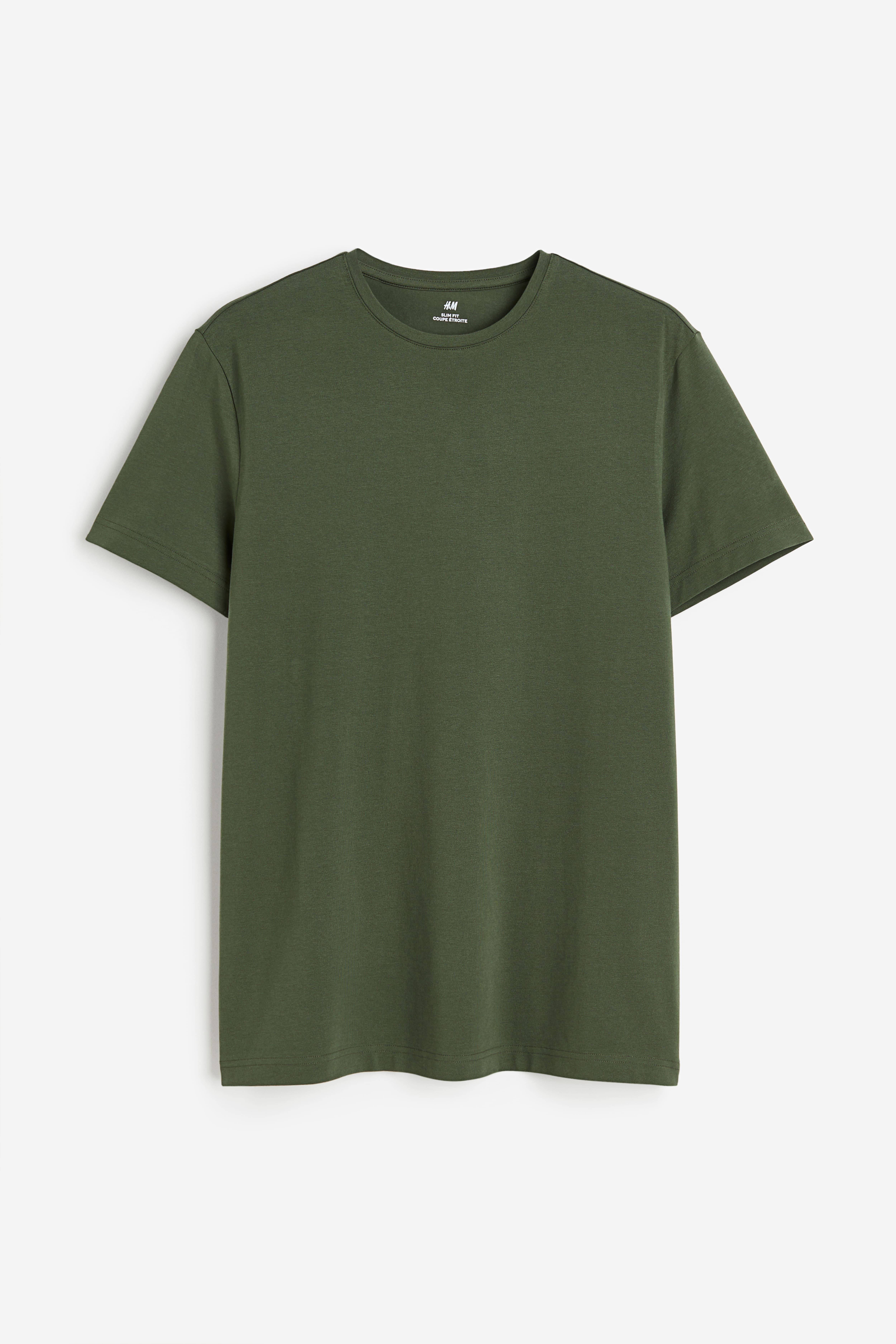 5 pack Slim Fit T shirts Khaki green Men H M CA