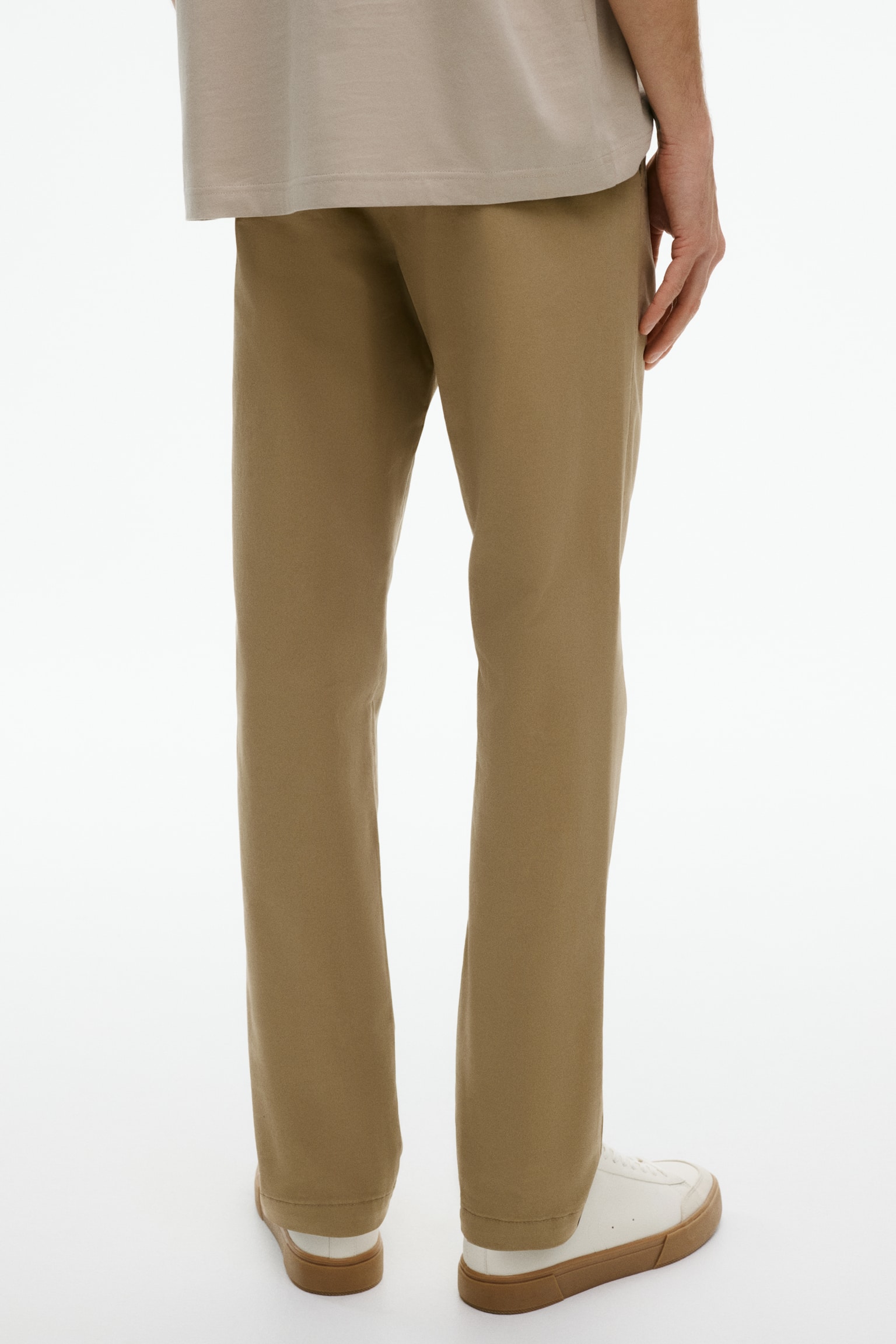 Chinos i bomuld Slim Fit - Mørk beige/Mørkeblå/Lys beige - 4