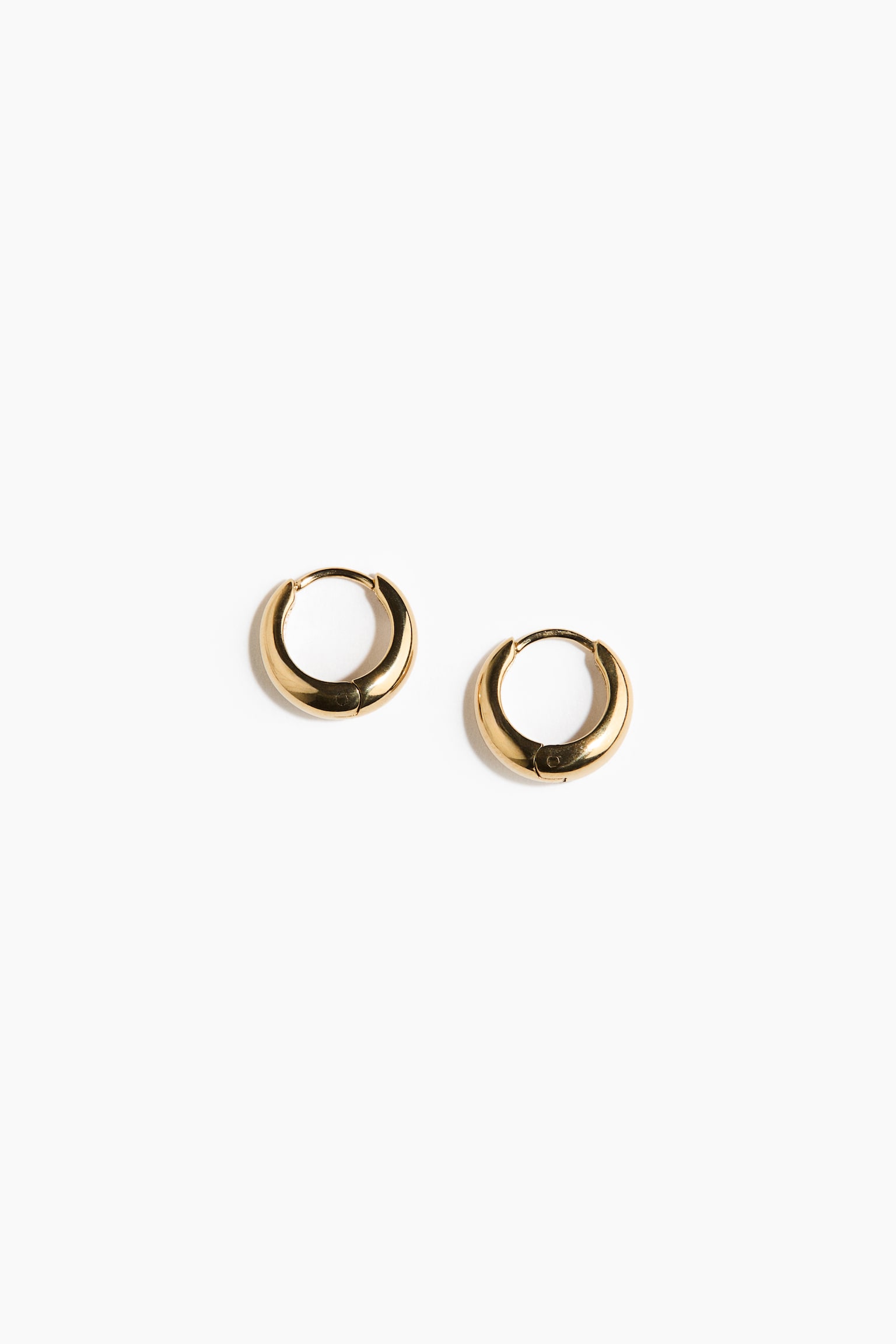 Waterproof Hoop Earrings - Gold-colored