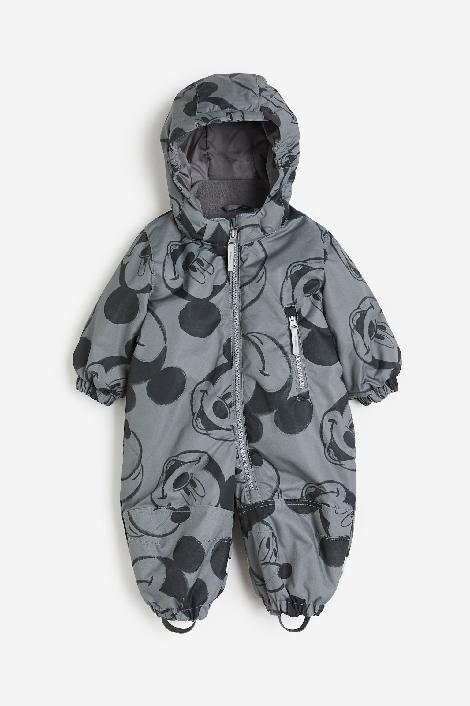 Water Repellent Coverall - Grey/Mickey Mouse/Light greige/Minnie Mouse - 1