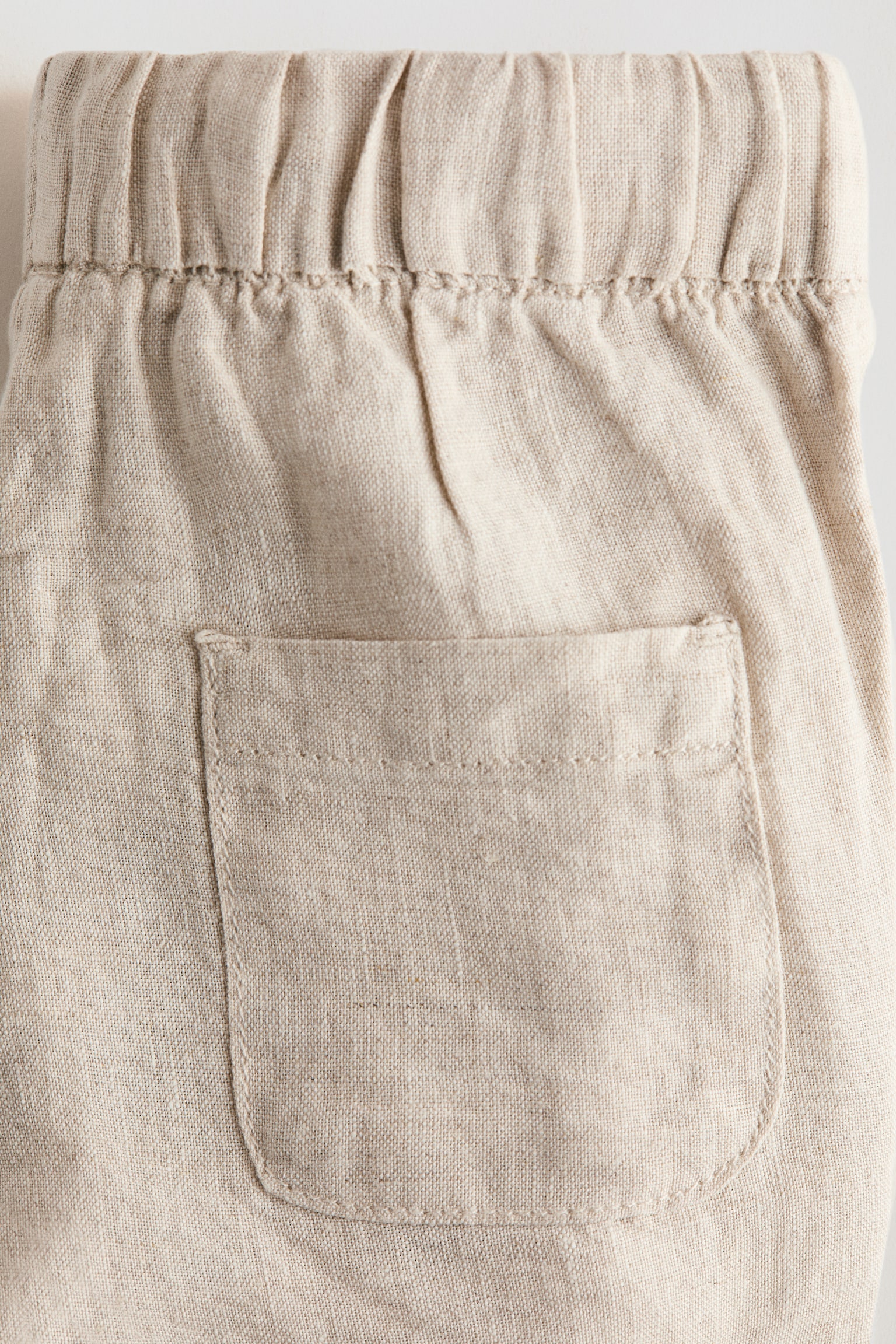 Linen trousers - Light beige/Navy blue/Light khaki green - 3