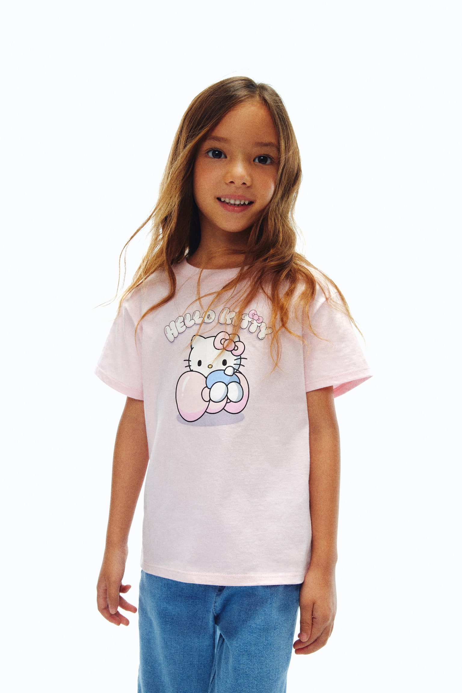 Áo thun cotton in hình - Màu hồng nhạt/Hello Kitty/Màu trắng/Hello Kitty/Màu tím nhạt/Hello Kitty/Xanh dương nhạt/Cinnamoroll - 6