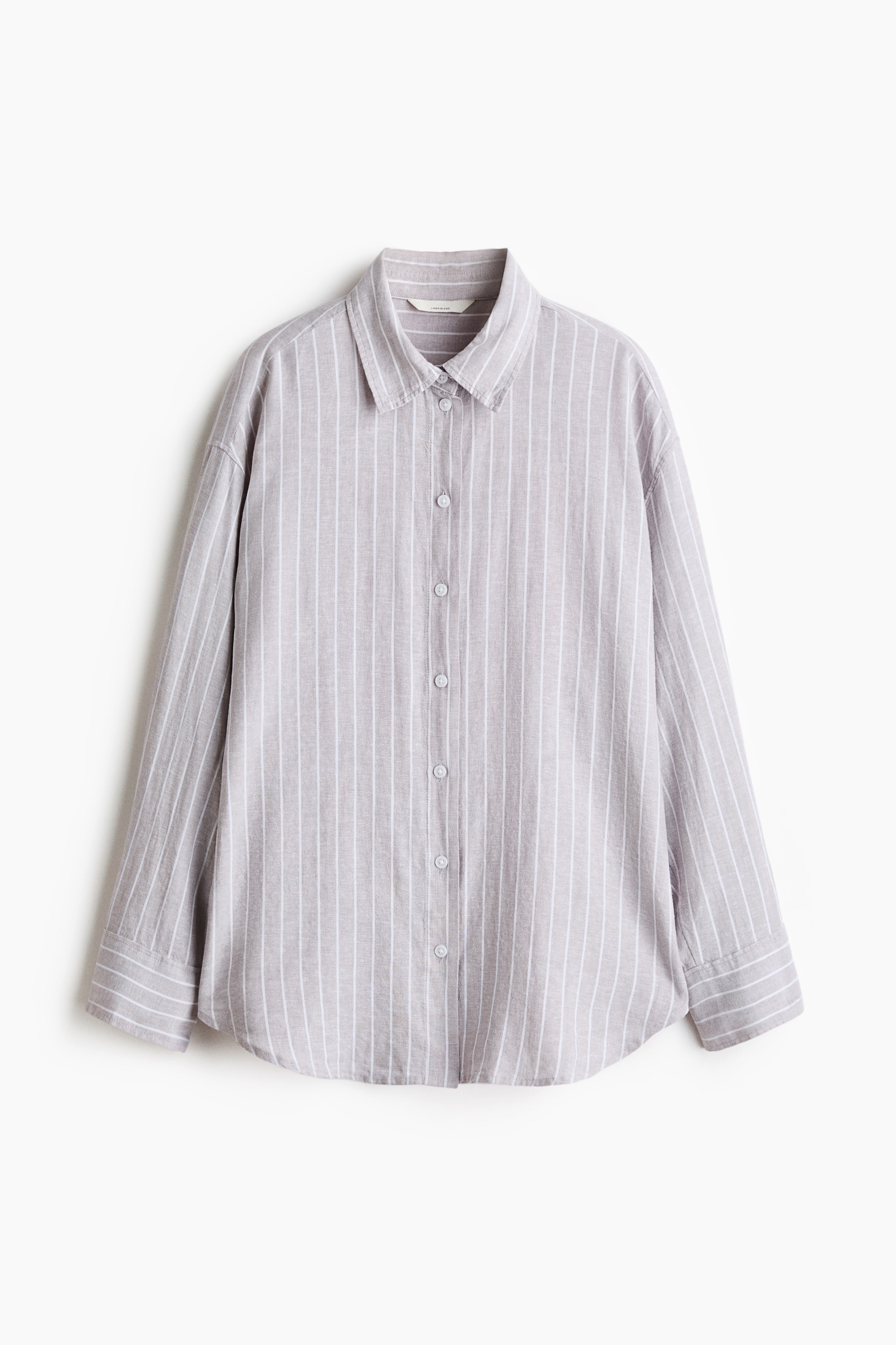 Chemise ample en lin mélangé
