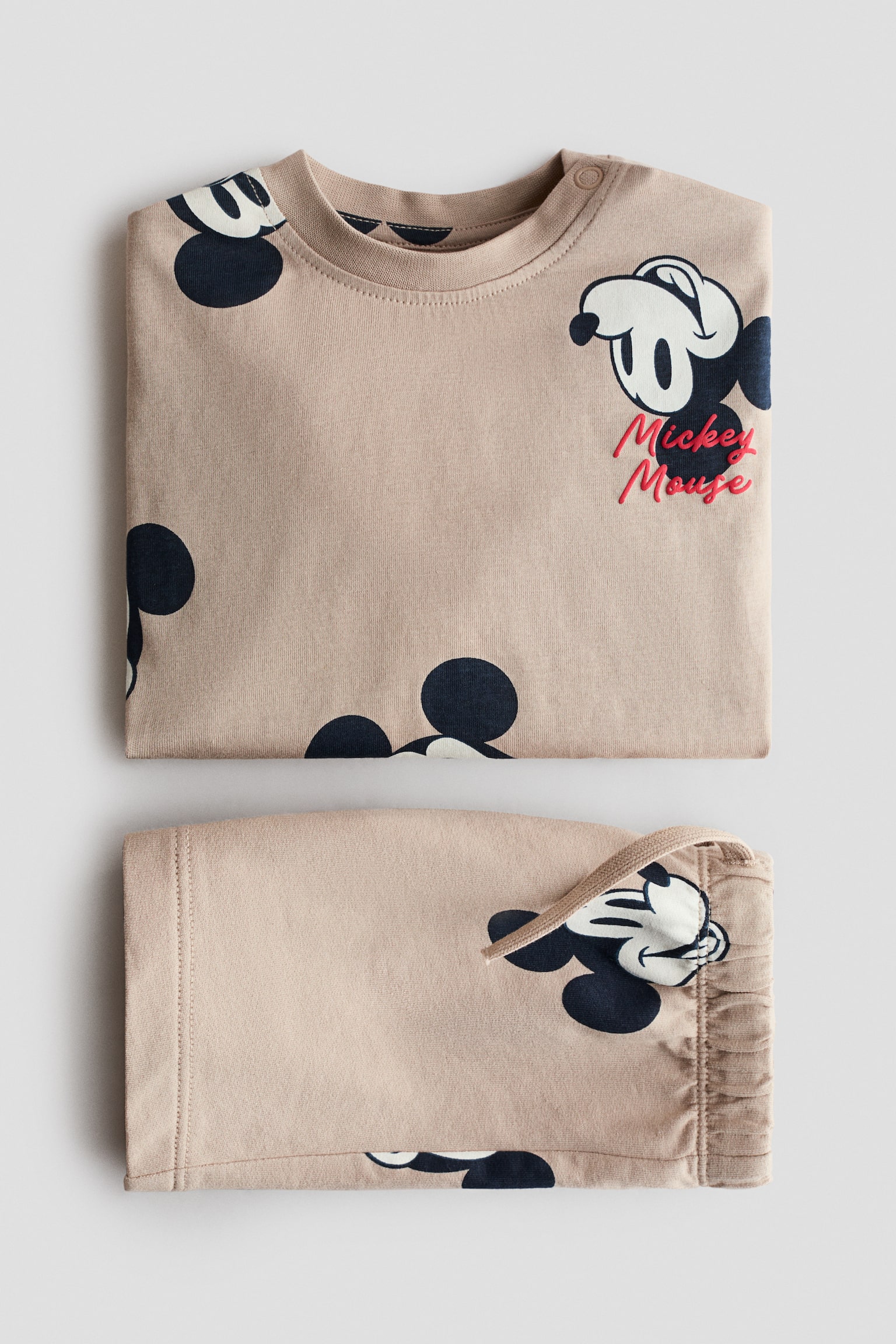 2-piece printed set - Beige/Mickey Mouse/Beige/The Lion King/Mint green/The Lion King/White/Mickey Mouse/Light grey/Mickey Mouse - 2