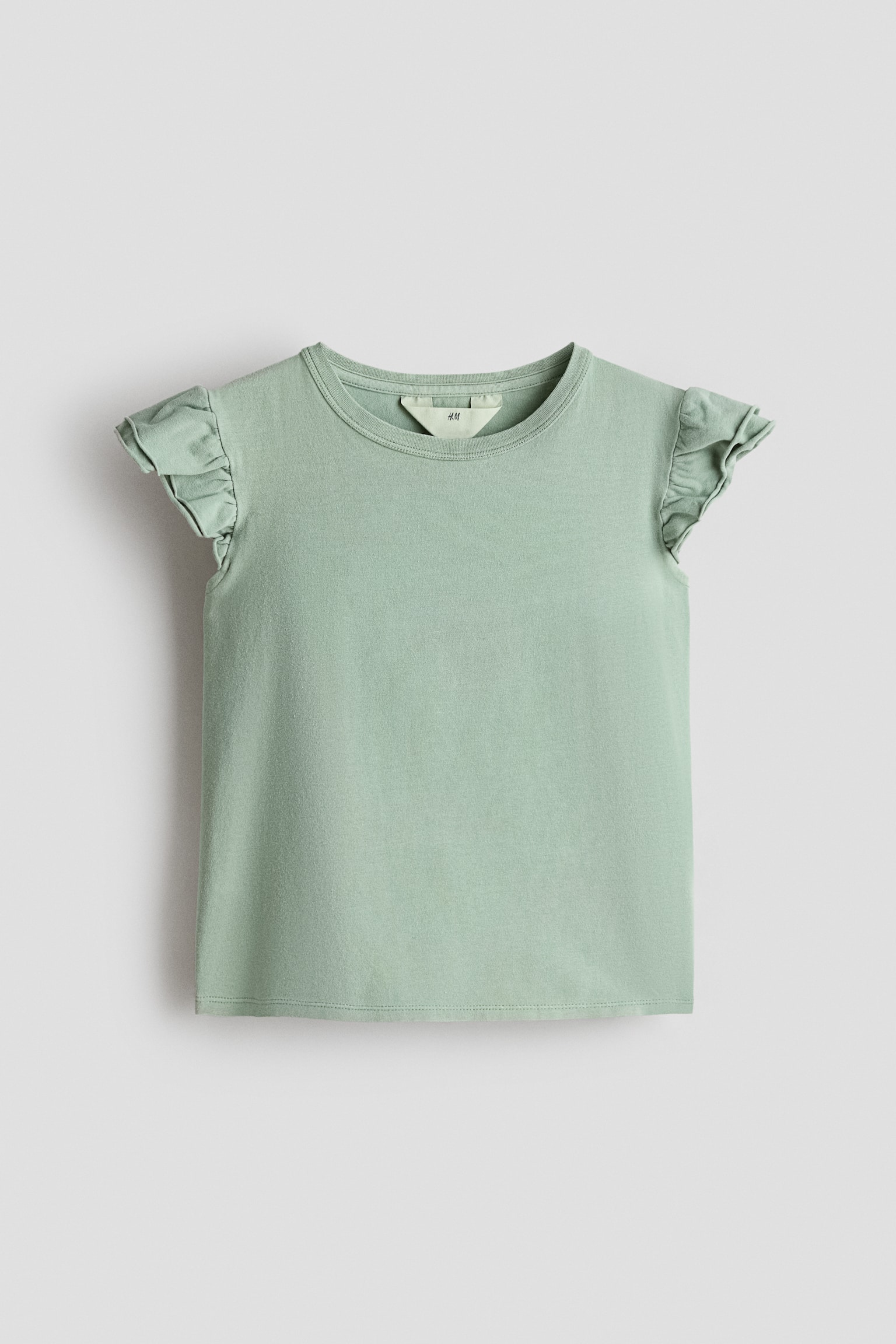 Bluza s karner rukavima - Svetlozelena/Sivi lapor - 1