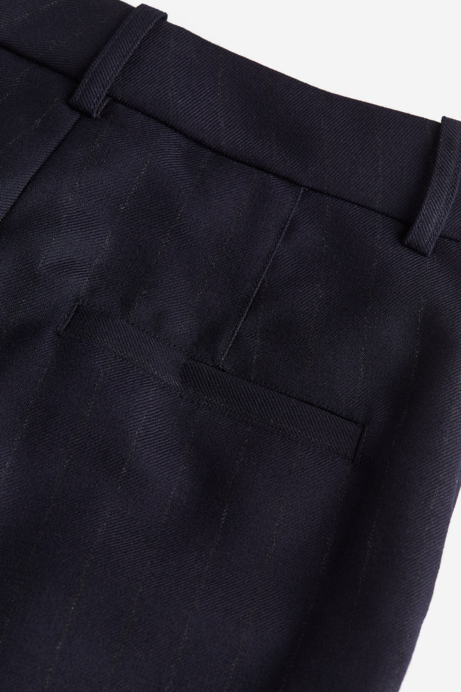 Wool Twill Pants - Navy blue - 2