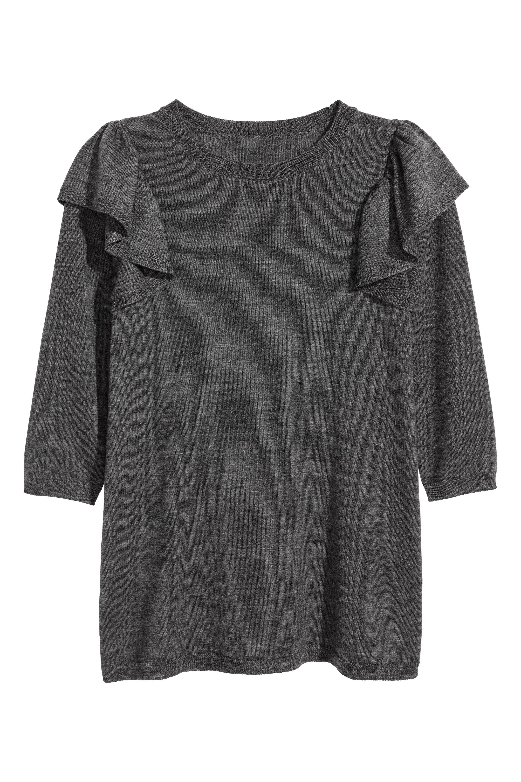 View larger image: Merino wool dress - Dark grey - Kids | H&M GB 1