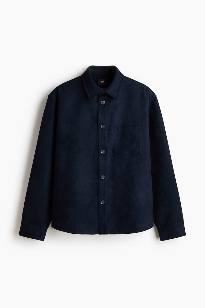 Overshirt - Dunkelblau/Braun - 1