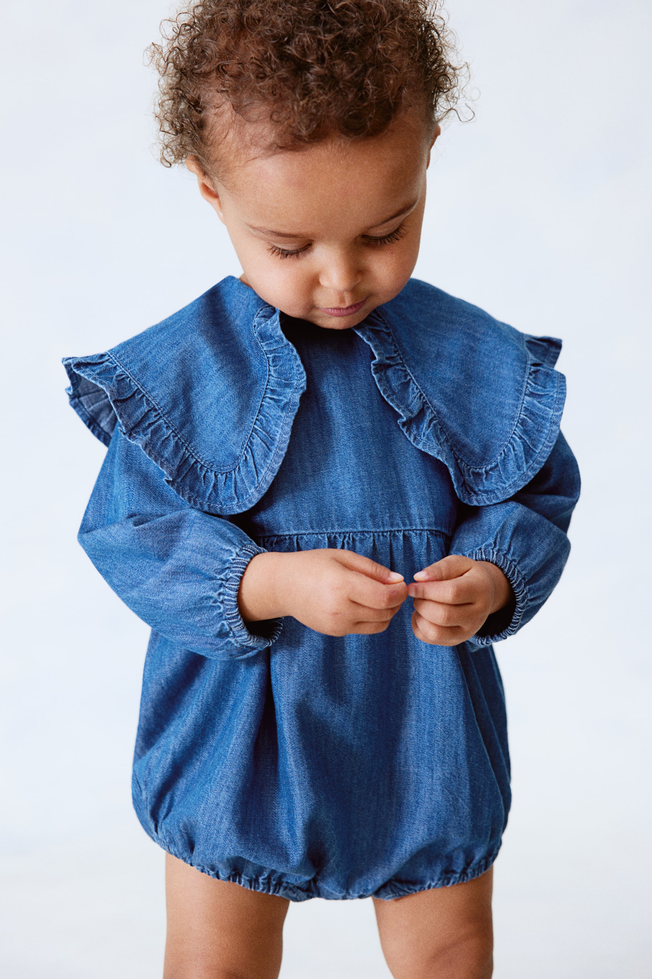 Denim Romper Suit