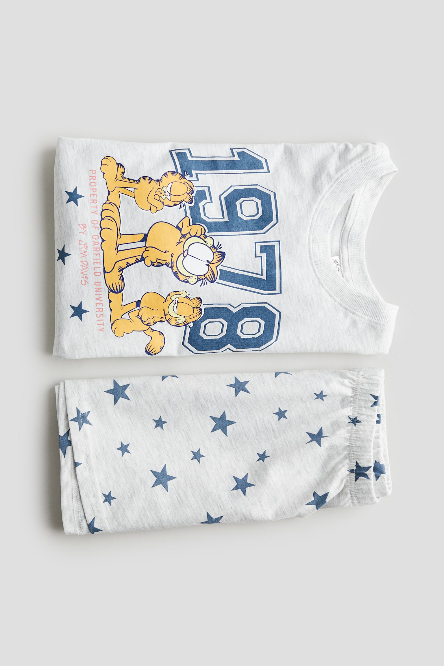 Printed jersey pyjamas - Light grey marl/Garfield/Light purple/SmileyWorld®/Light blue/Lilo & Stitch - 2