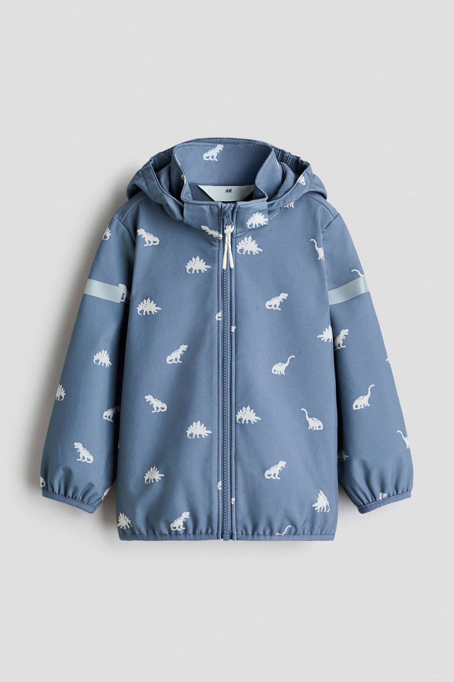 Water-resistant softshell jacket - Dusty blue/Dinosaurs/Light pink/Strawberries/Pink/Floral/Greige/Dinosaurs - 1