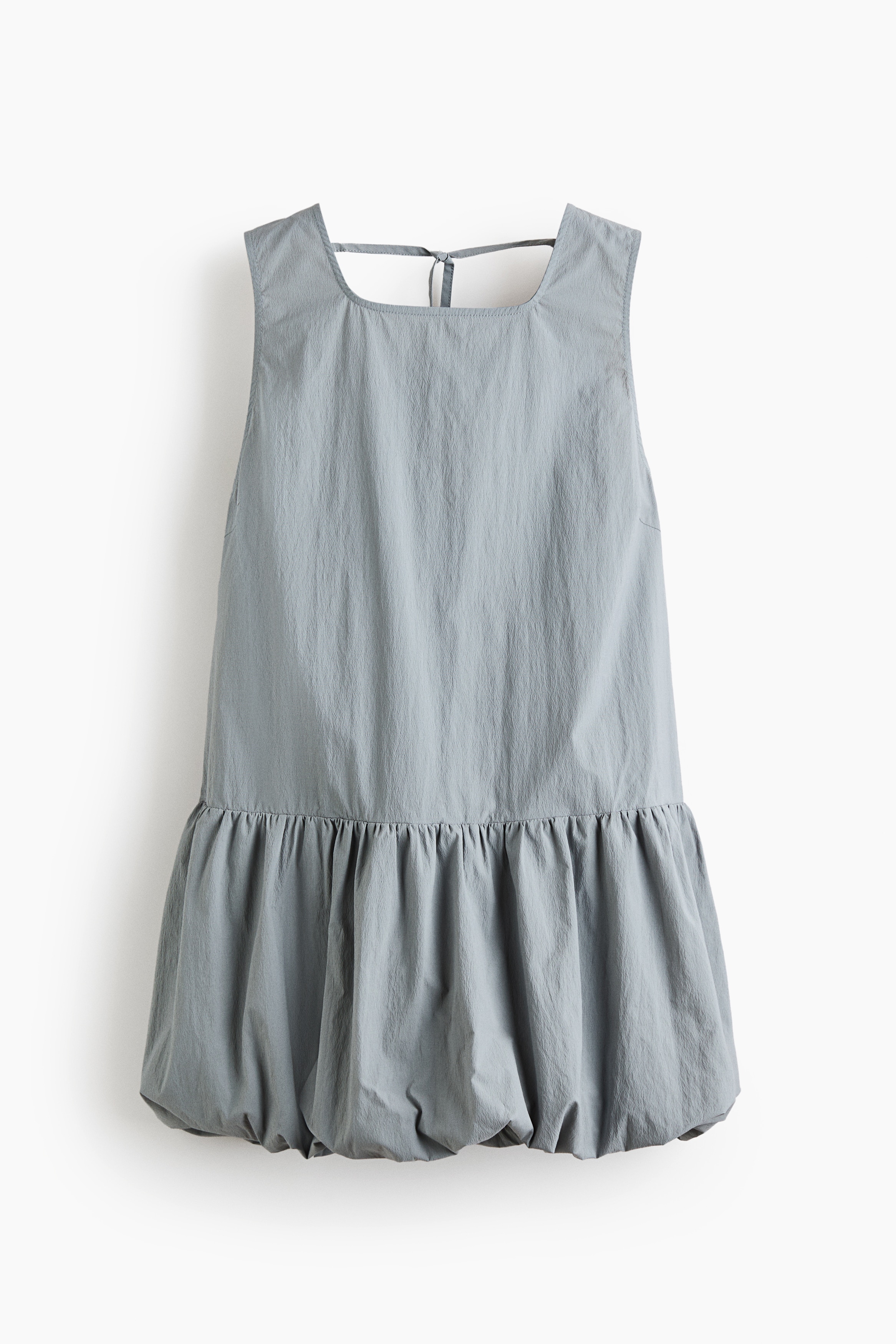 Long bubble-hem top - Grey