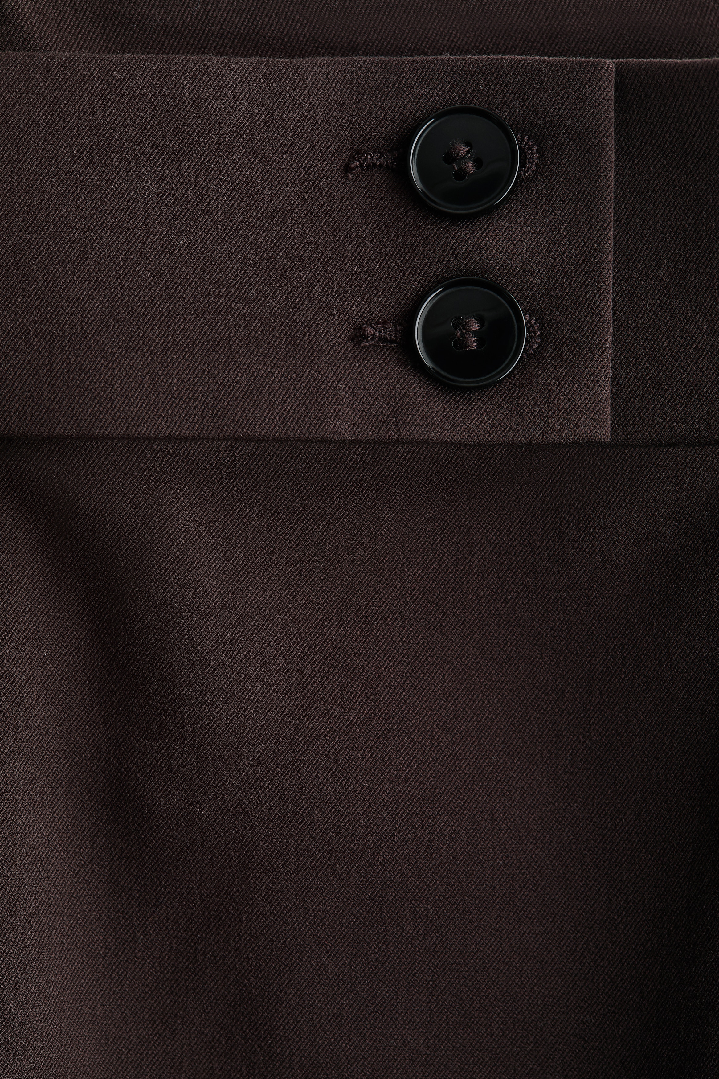Bootcut twill trousers