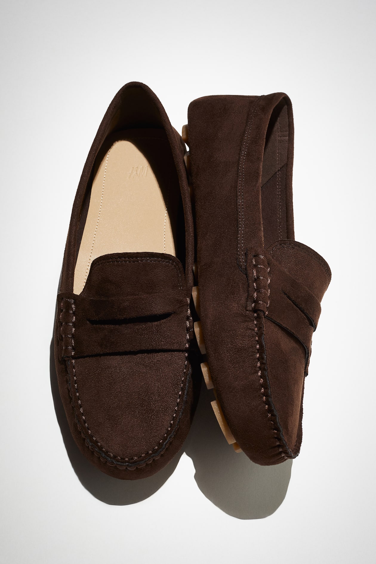 Mocasines cepillados - Marr?�n oscuro - MUJER | H&M ES