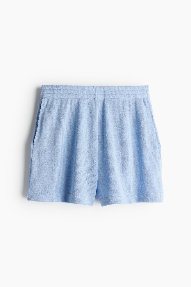 Pantalón corto de punto - Azul claro - 1