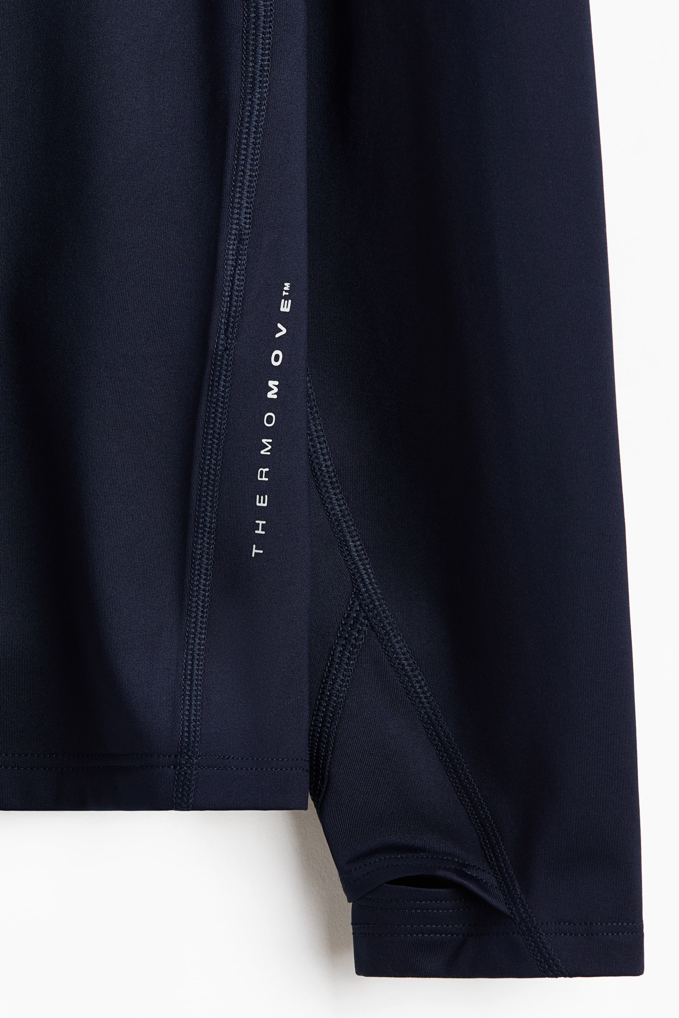 View larger image: Warming zip-top sports top with ThermoMove™ - Dark navy blue/Move Zlatan - Men | H&M IN 7