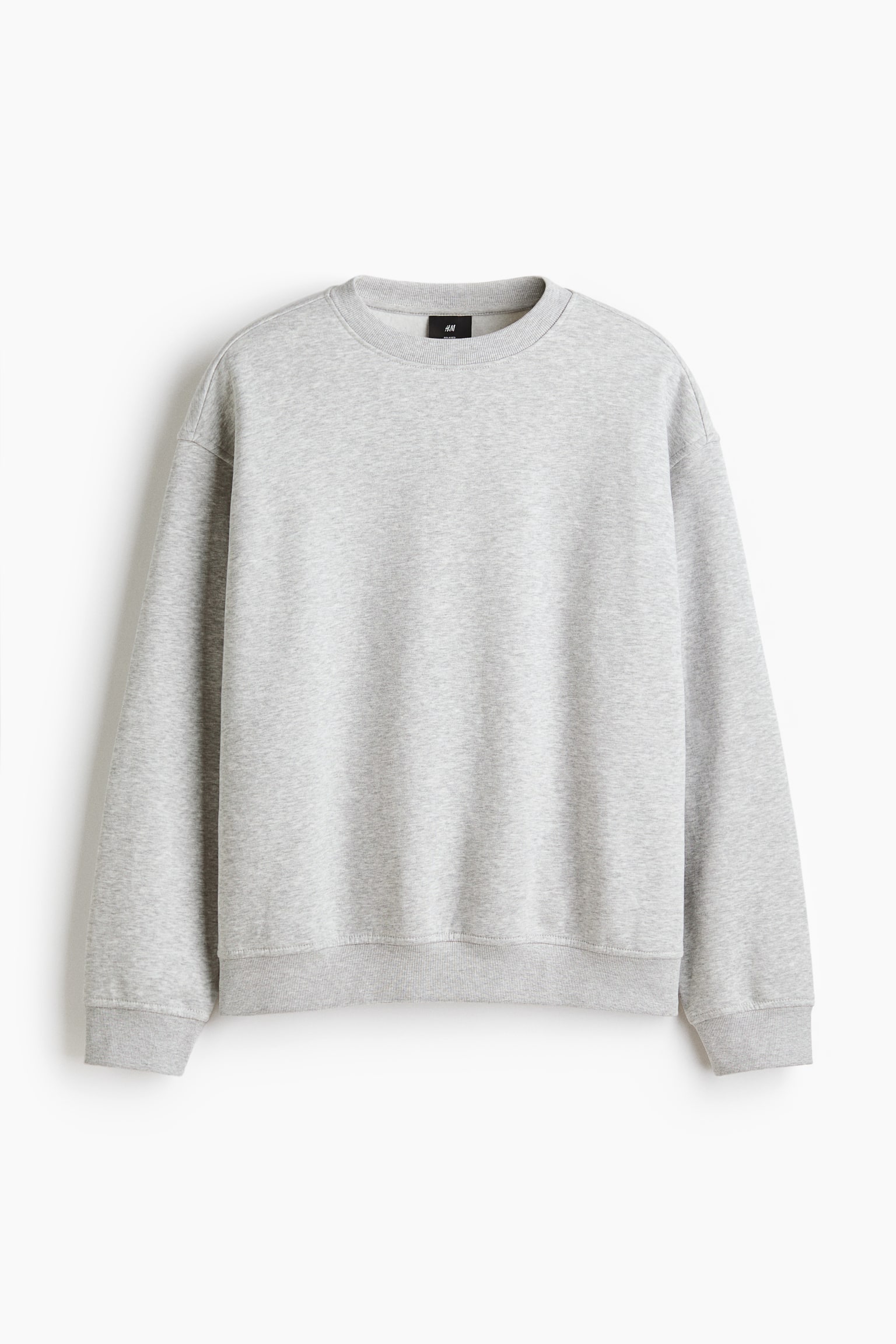 Loose Fit Sweatshirt - Grey marl