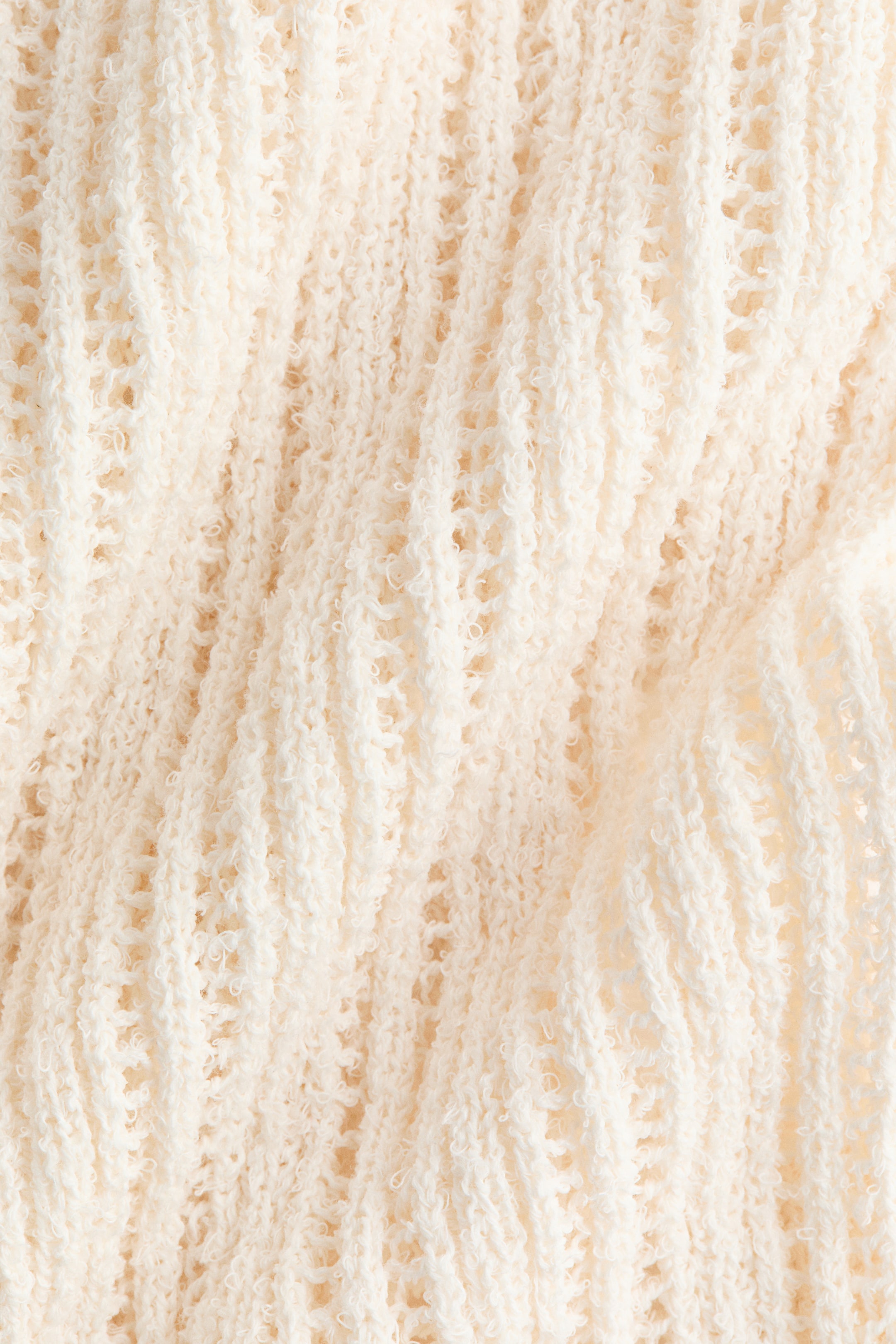 Wide-Leg Crochet-Look Pants