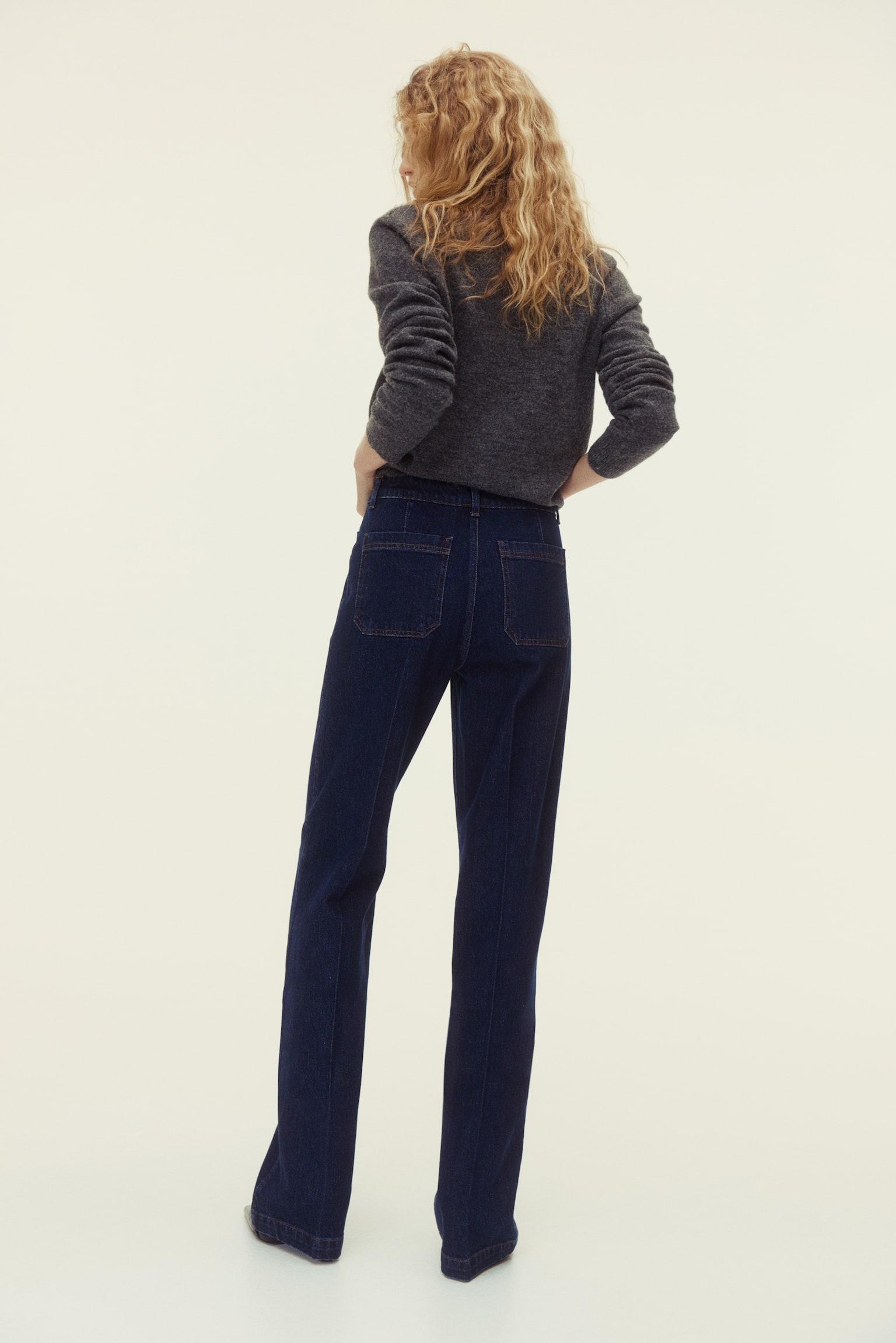 Wide High Jeans - Màu xanh tím than denim/Màu xanh denim nhạt/Màu xanh denim nhạt/Màu xanh denim đậm/Màu nâu đậm - 8