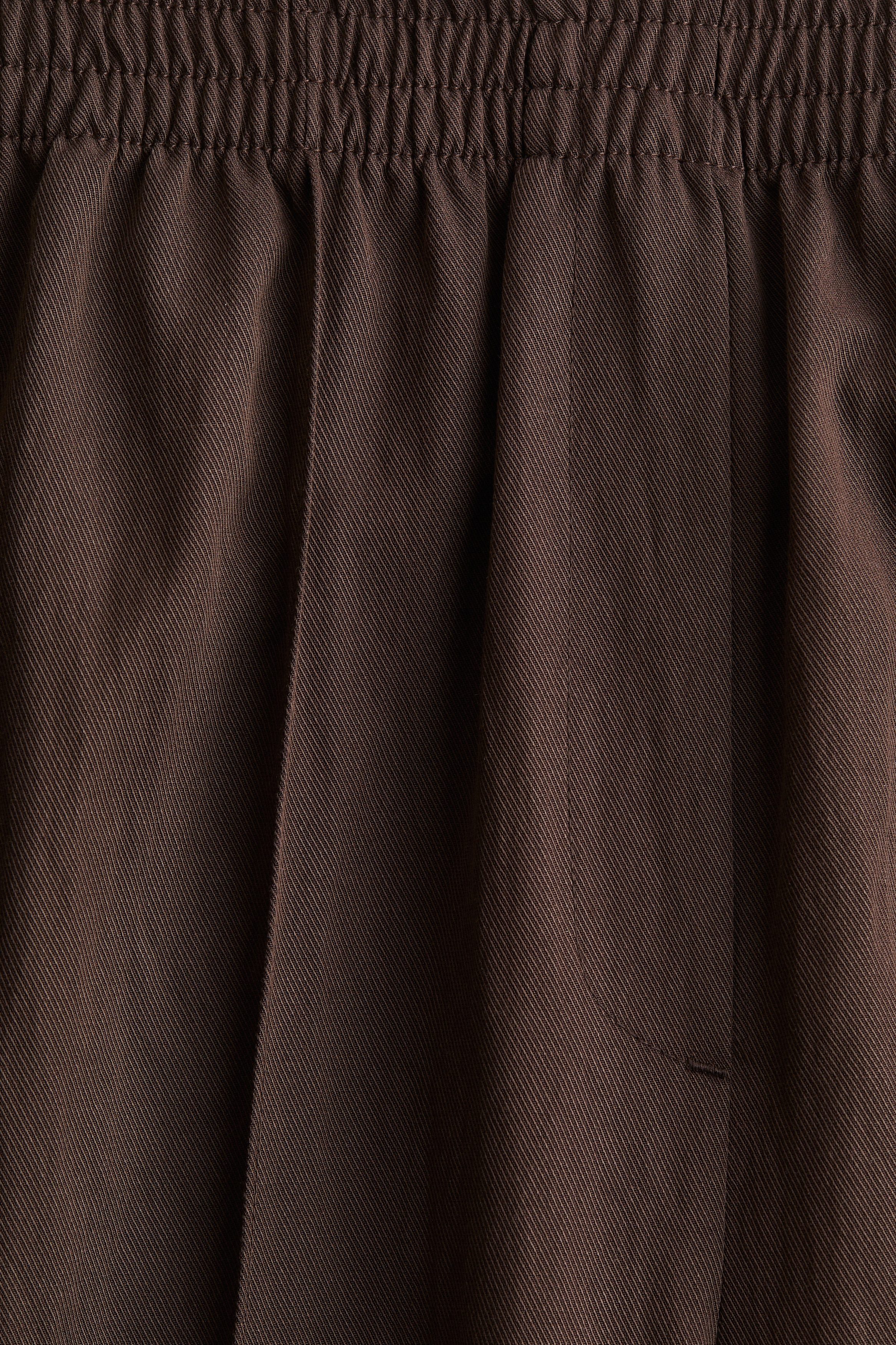 Pull-on twill trousers