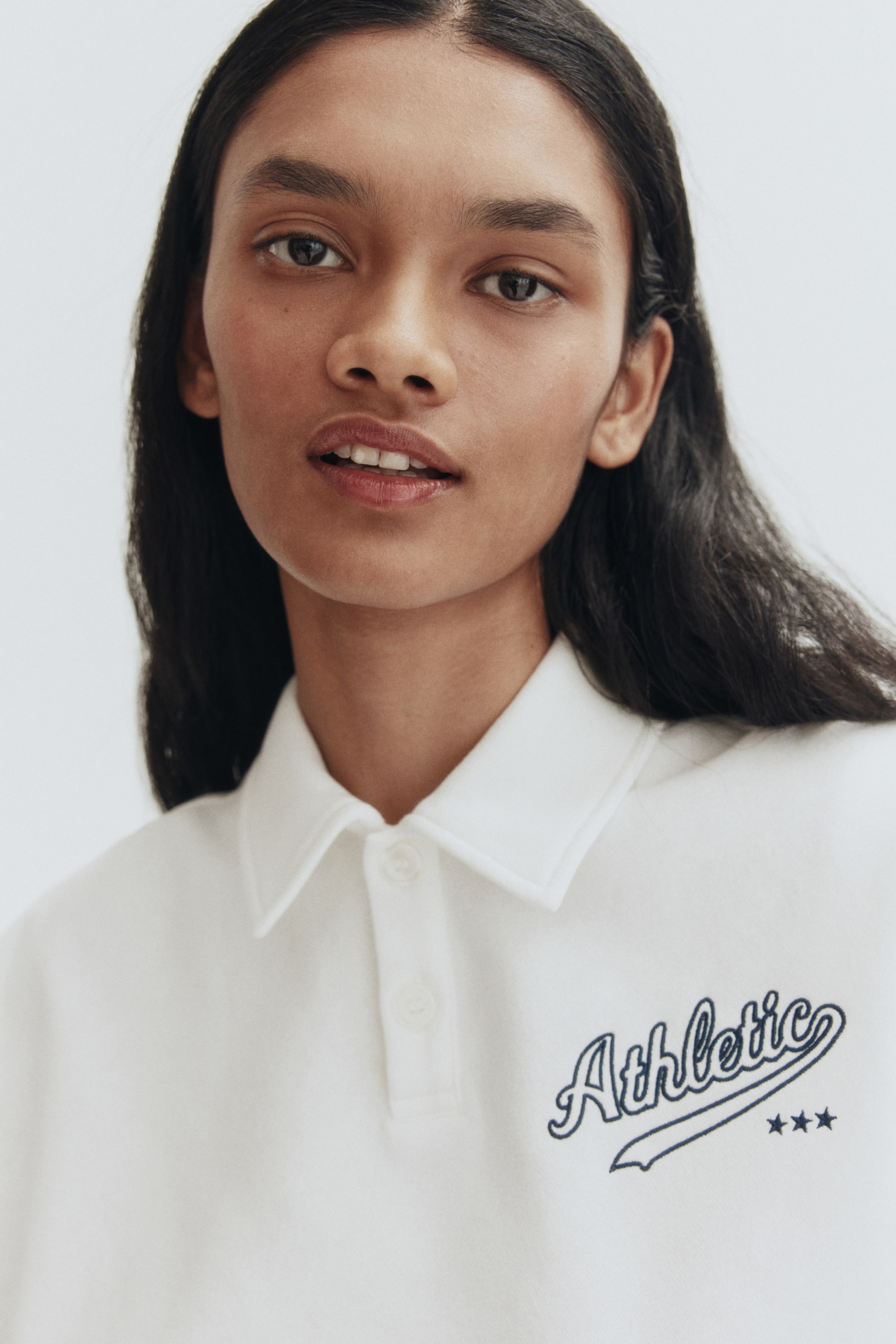 Ampliar la imagen: Playera rugby - White/Athletic - Ladies | H&M MX 3