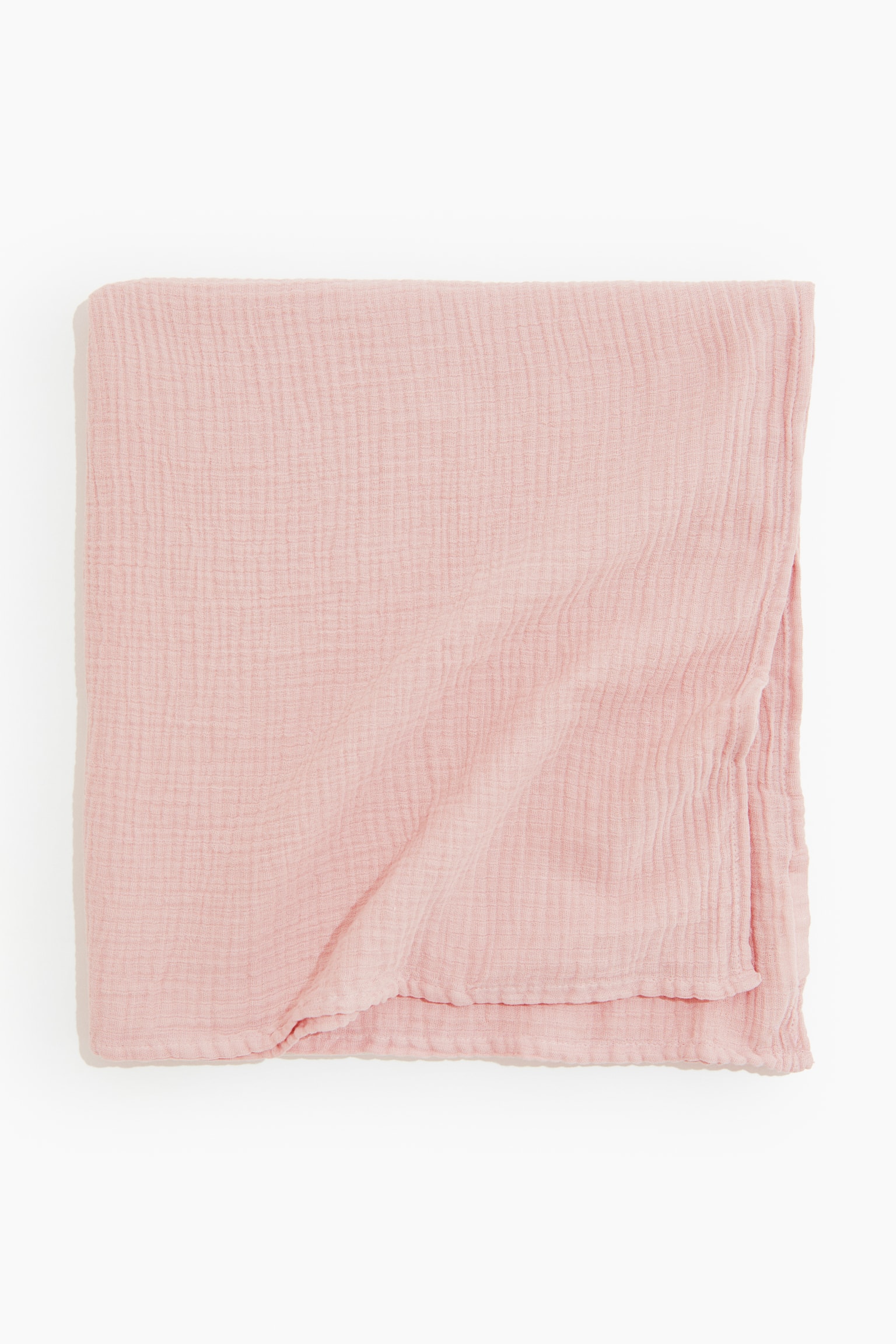 Cotton muslin comfort blanket - Light pink/Dark grey/Light beige/White/Light green - 1