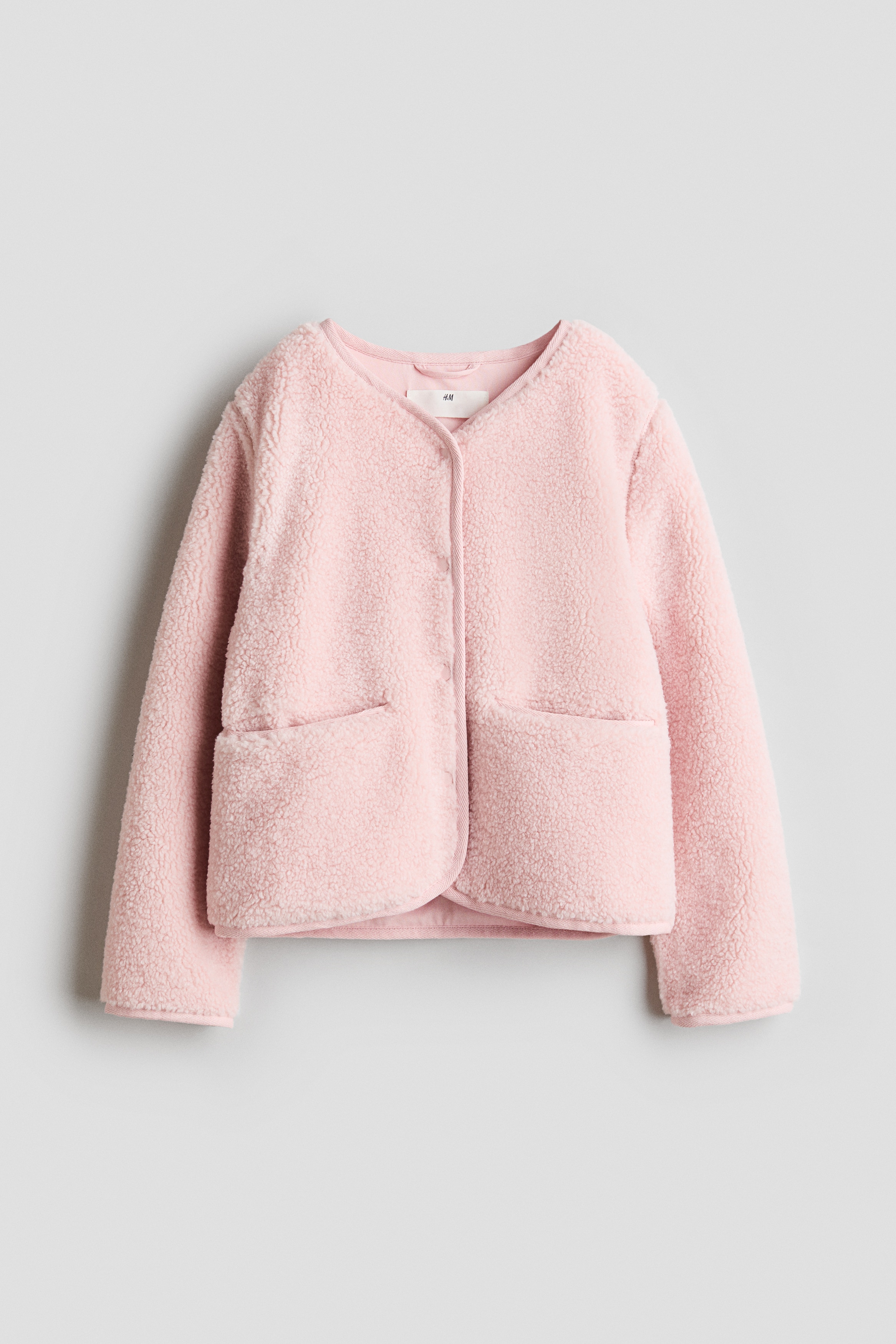 H & M - Jacke aus Teddyfleece - Rosa - Kinder