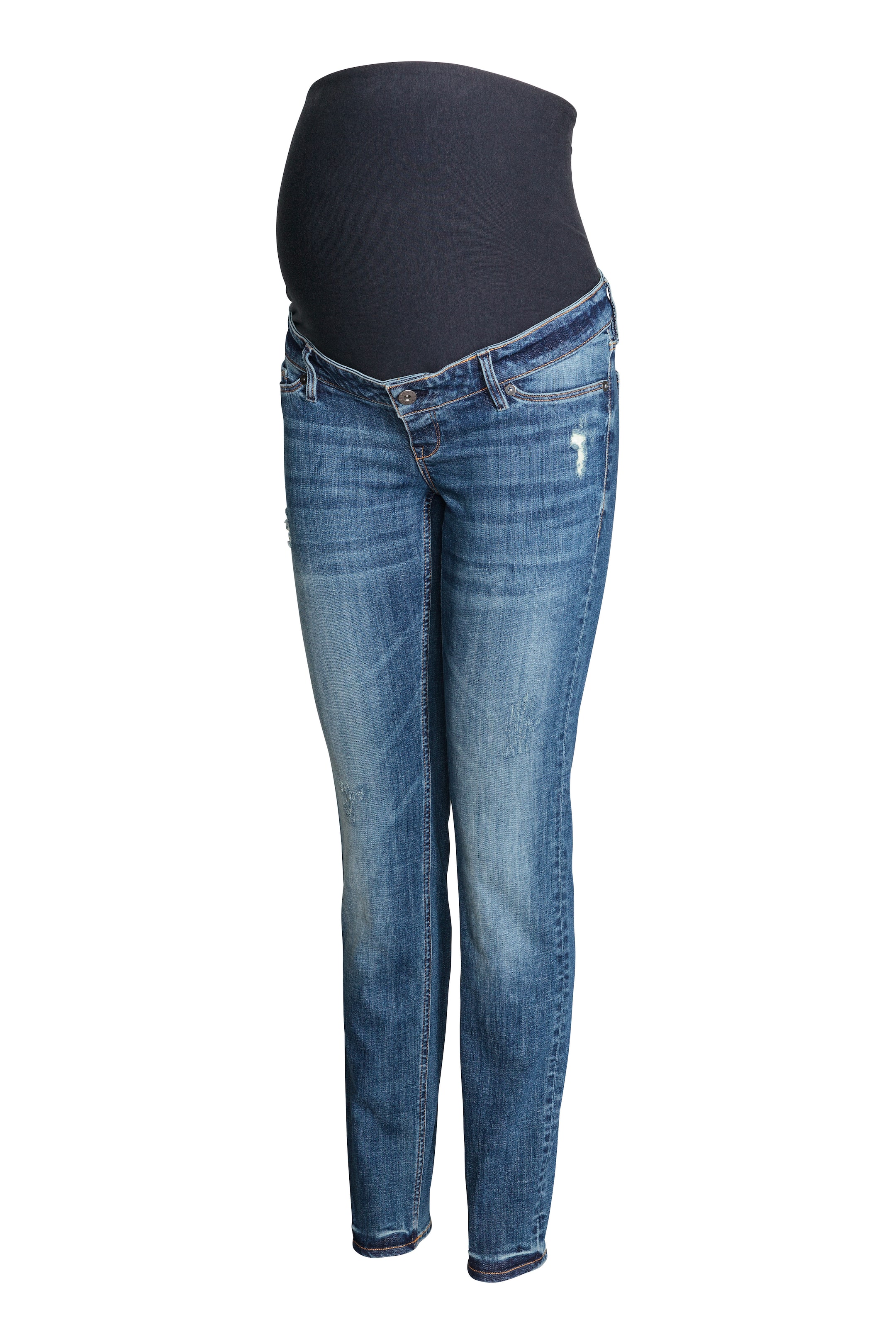 Zobraziť väčší obrázok: MAMA Skinny Jeans - tmavá džínsovomodrá - ŽENY | H&M SK 1