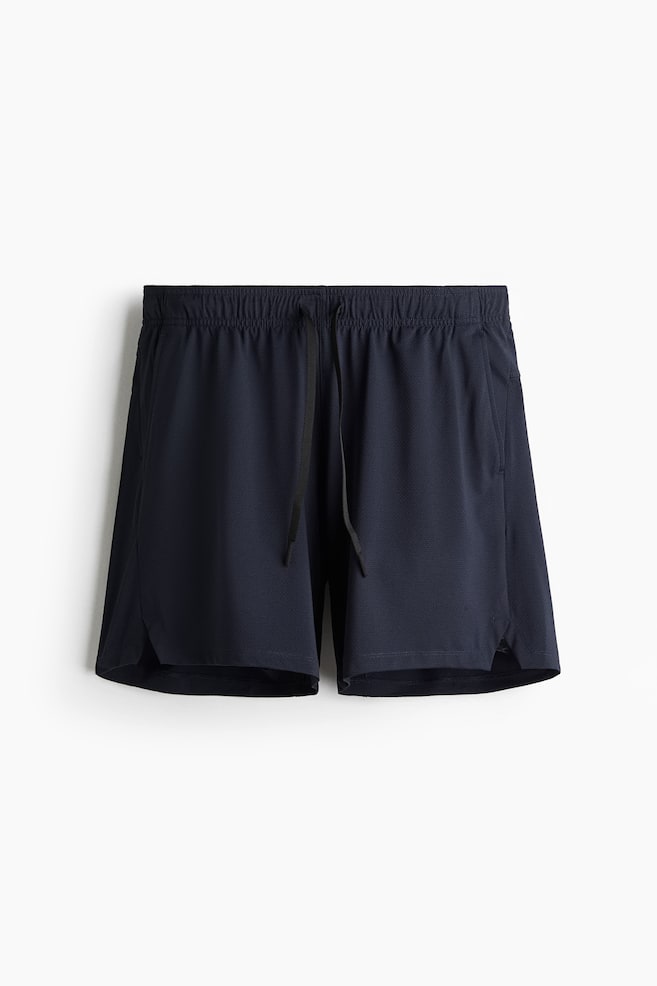 Sports shorts with DryMove™ - Navy blue/Black/Natural white/Dark plum/Dusty green/Dark brown/Light grey marl/Light brown - 1