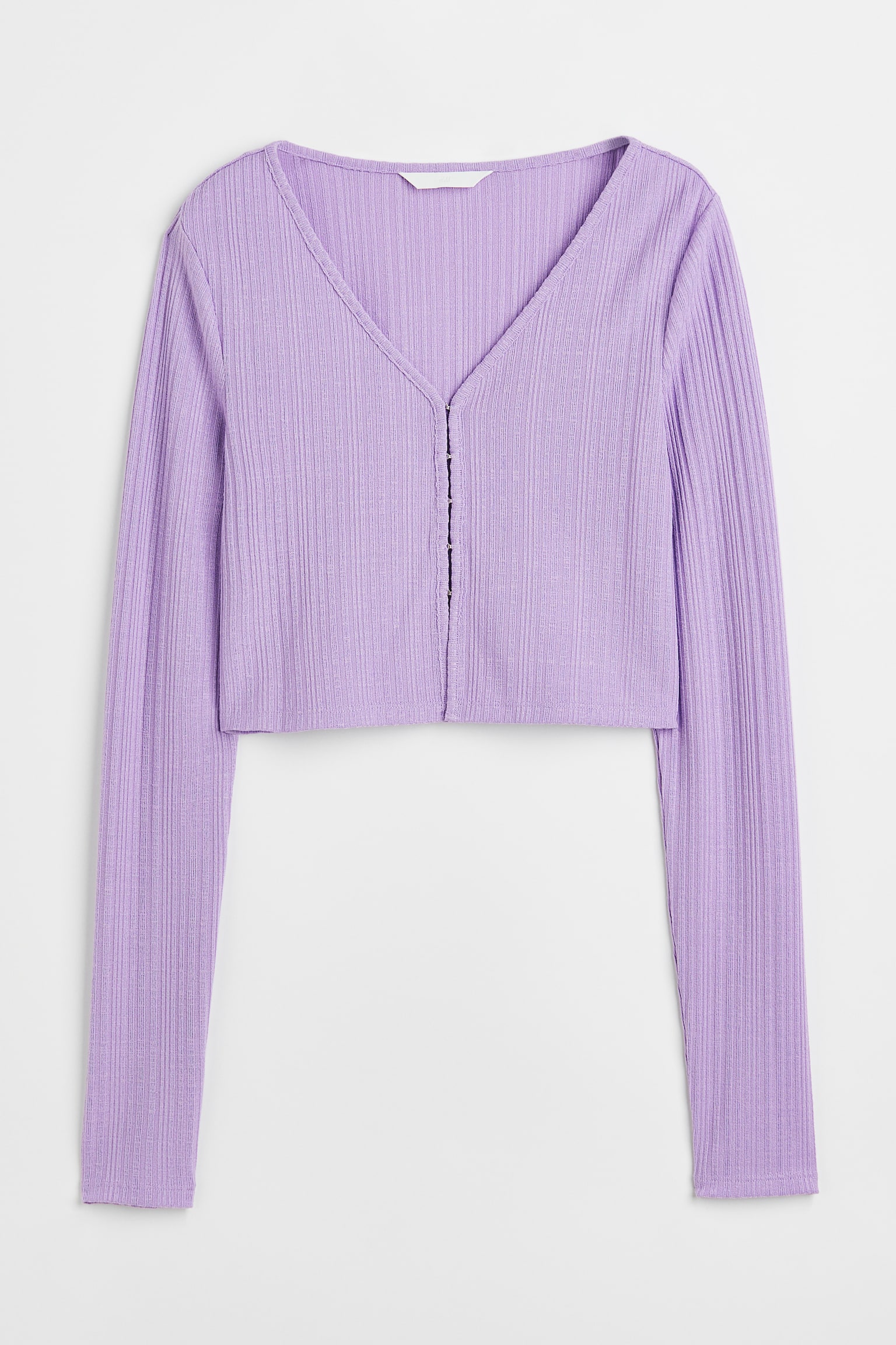 Short Cardigan - Light purple/Dark orange - 1