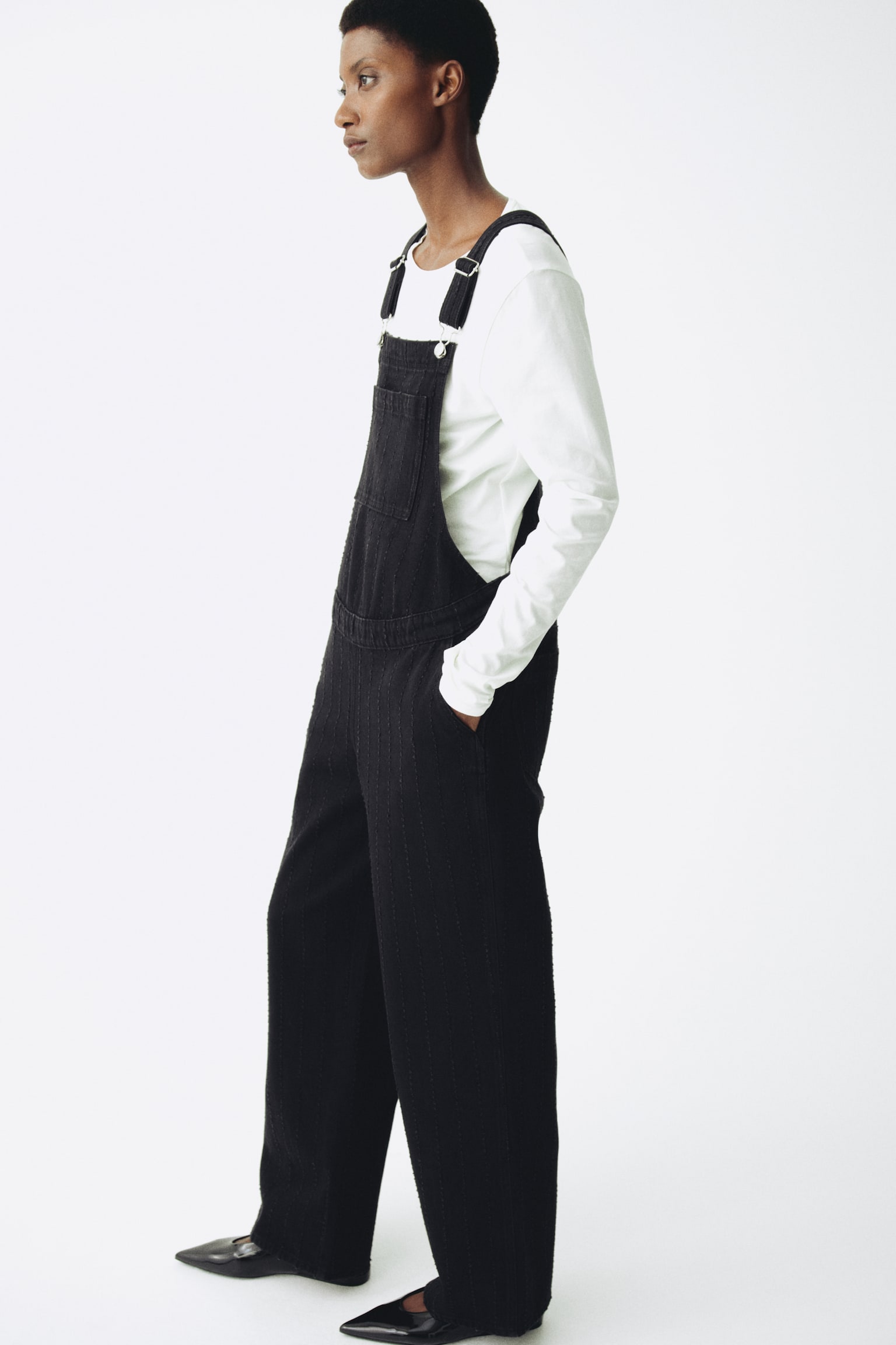 MAMA Before & After Denim dungarees - Black - 3