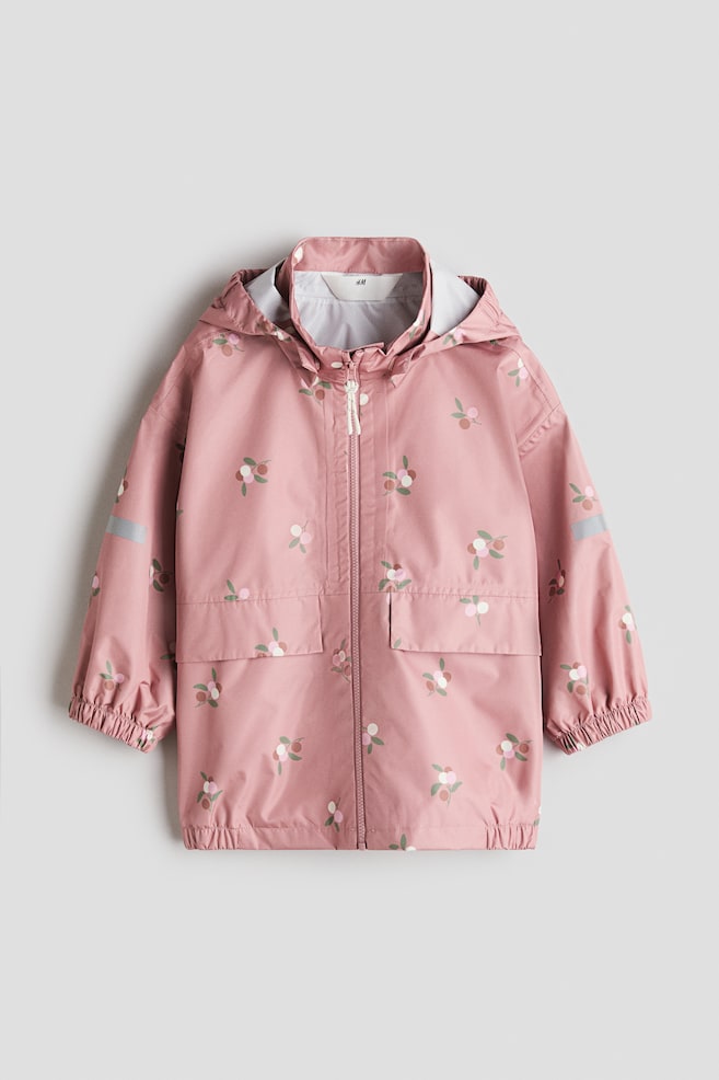 2.5-layer rain jacket - Dusty pink/Berries/Black/Dusty pink/Cherries/Light pink/Floral/Mole/Leopard print/Light dusty pink/Unicorns/Dusty blue/Dinosaurs/Beige/Leopard print/Light khaki green/Dinosaurs - 1