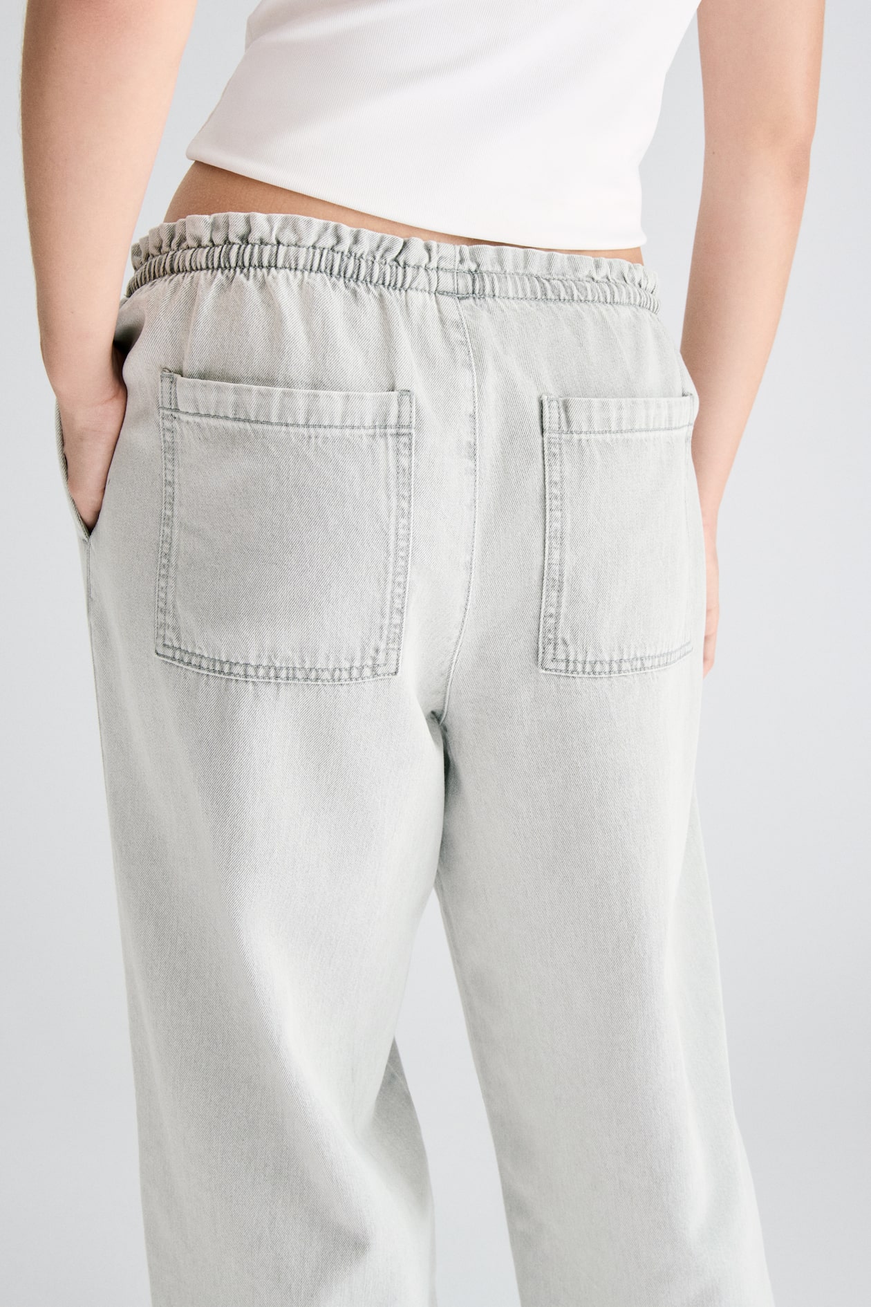 Denim Pull-On Pants - image 3