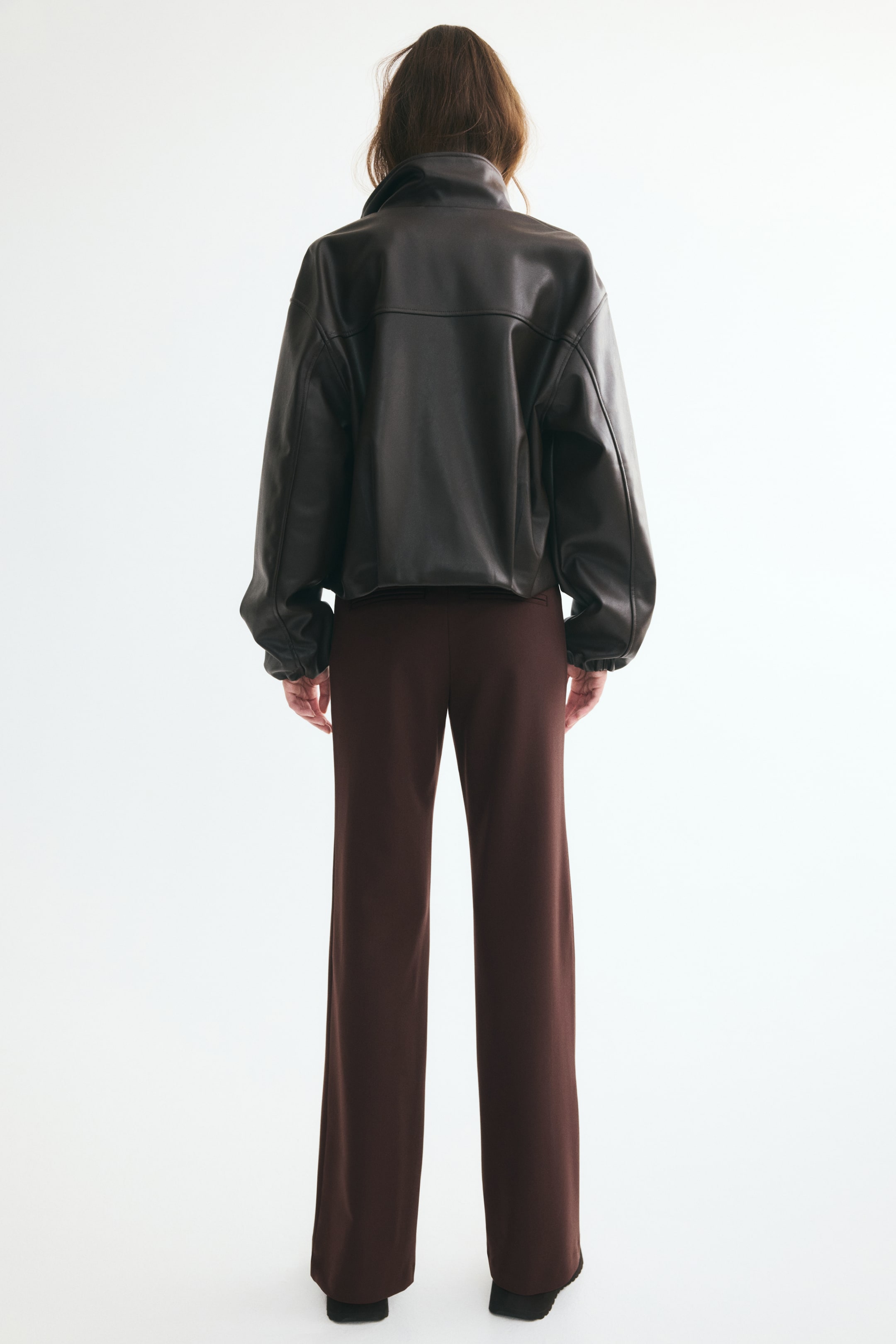 Low-Waist Twill Pants