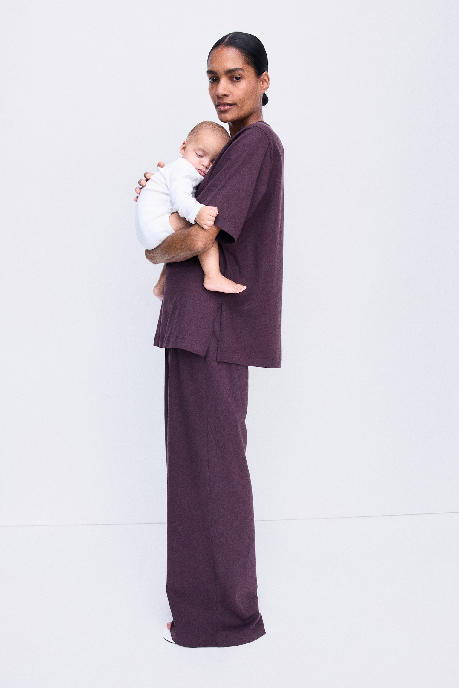 Комплект для беременных H&M Mama Before & After, 2 предмета, цвет: Тёмный фиолетовый — фото 2
