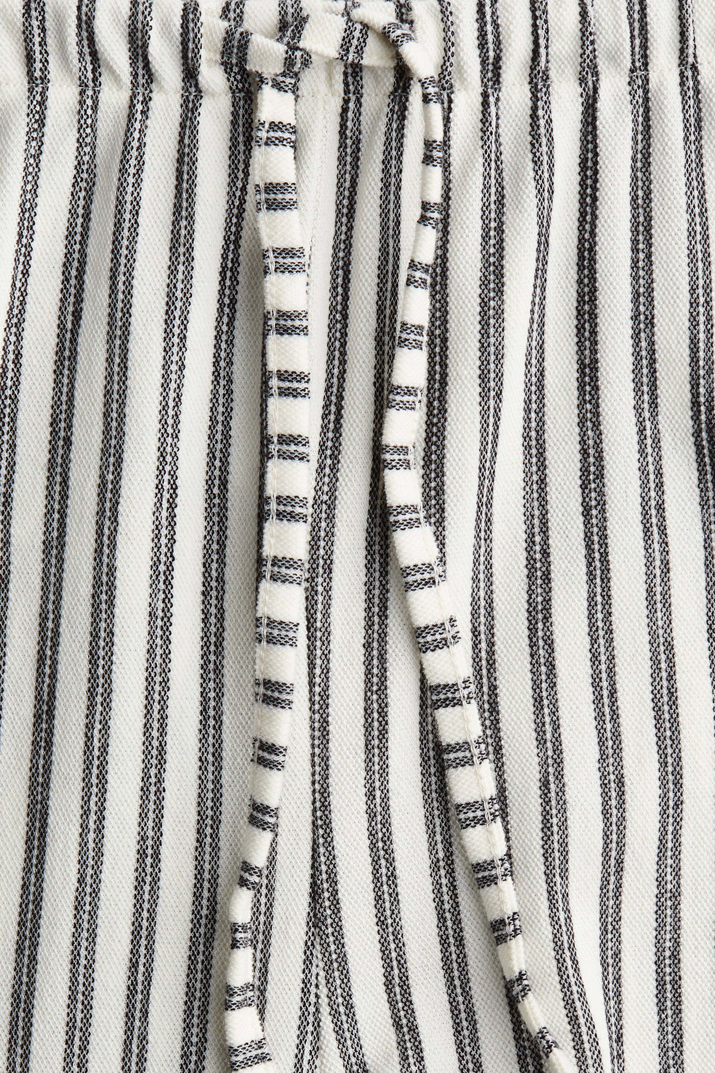 Straight drawstring trousers