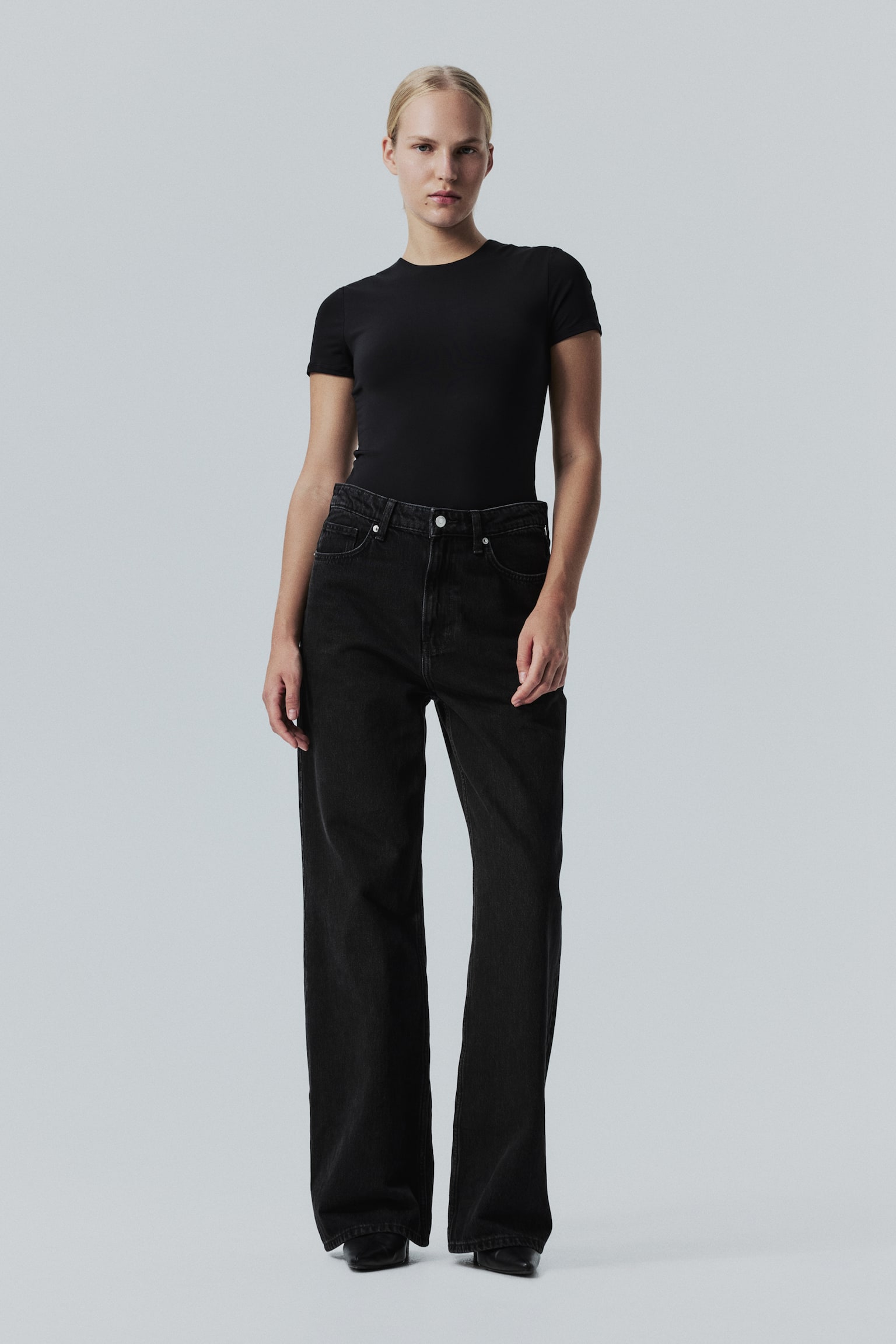 Póló Sculpting Slim Fit - Fekete/Világosbézs/Krémszínű - 3