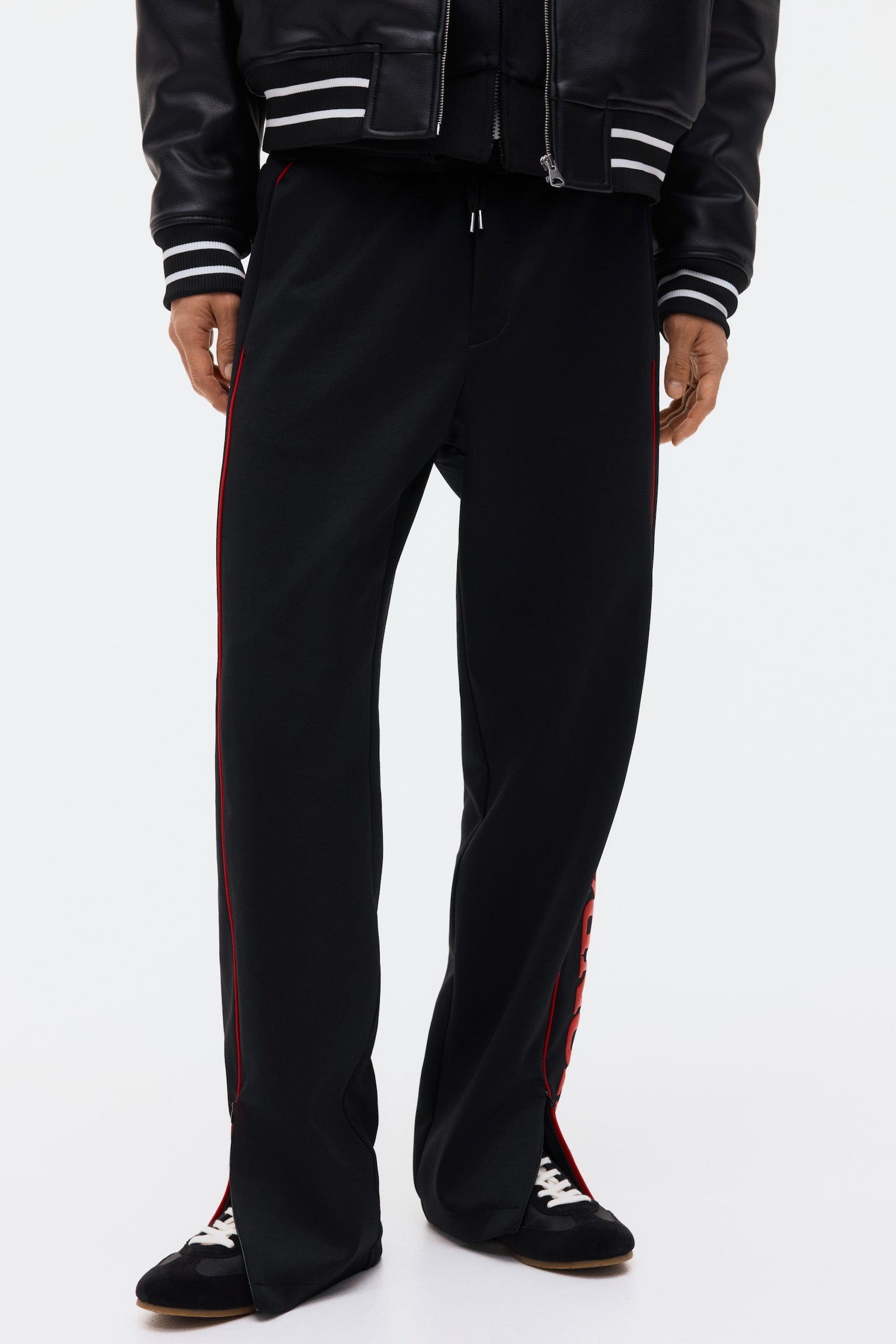 Joggpants in Relaxed Fit-Schwarz/Honda - 7