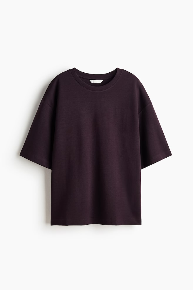 Interlock T-shirt - Dark purple/White/Black/Light dusty pink/Light grey marl/Dark mole - 1