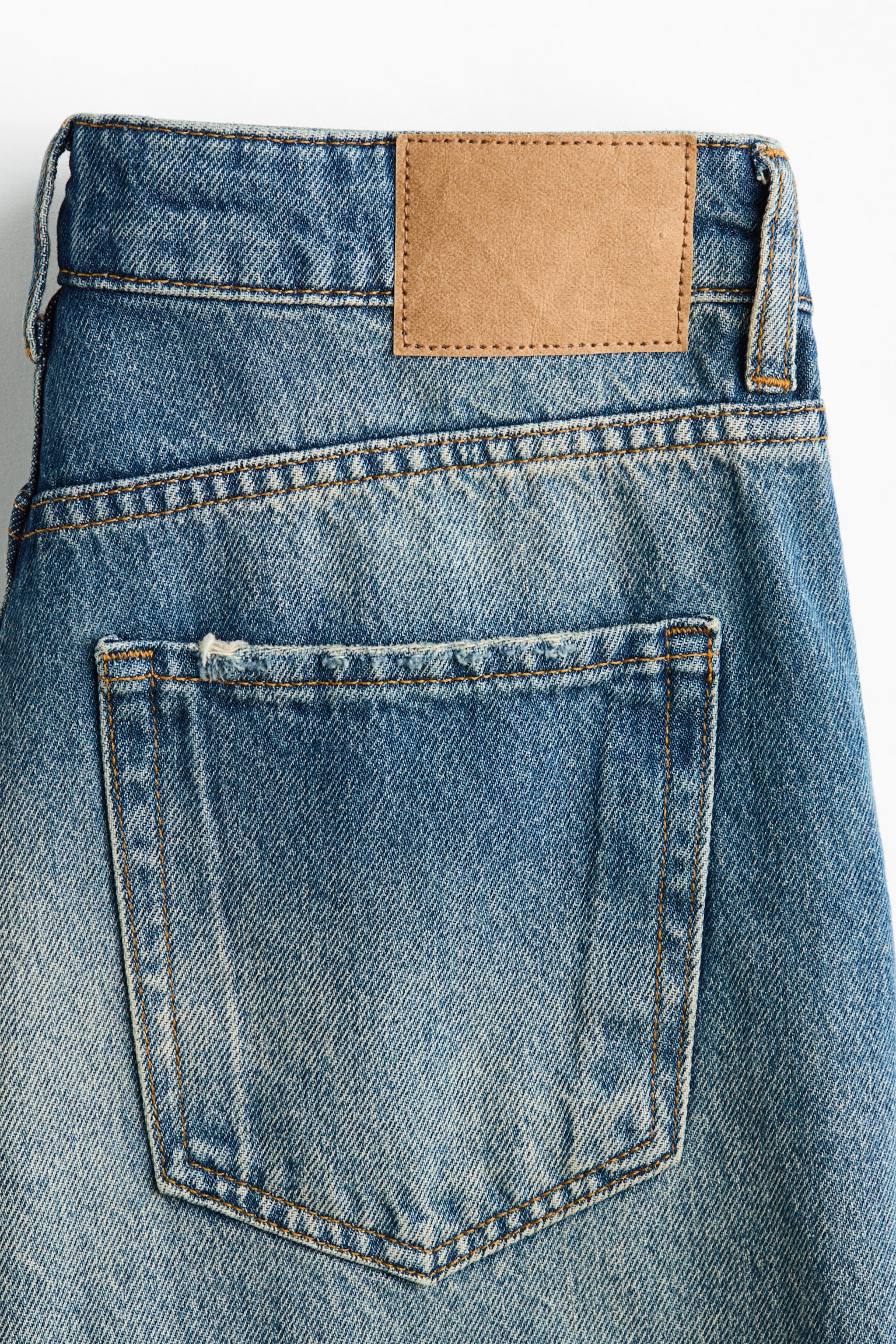 Женские джинсы H&M Wide Leg Regular Waist, цвет: Джинсовый синий — фото 7